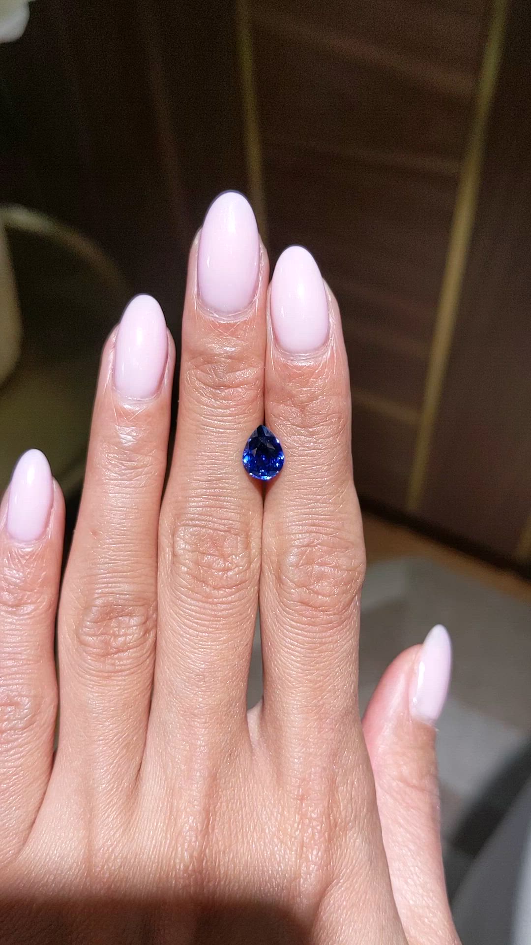 2.03 Ct. Blue Sapphire from Ceylon (Sri Lanka) Size Video