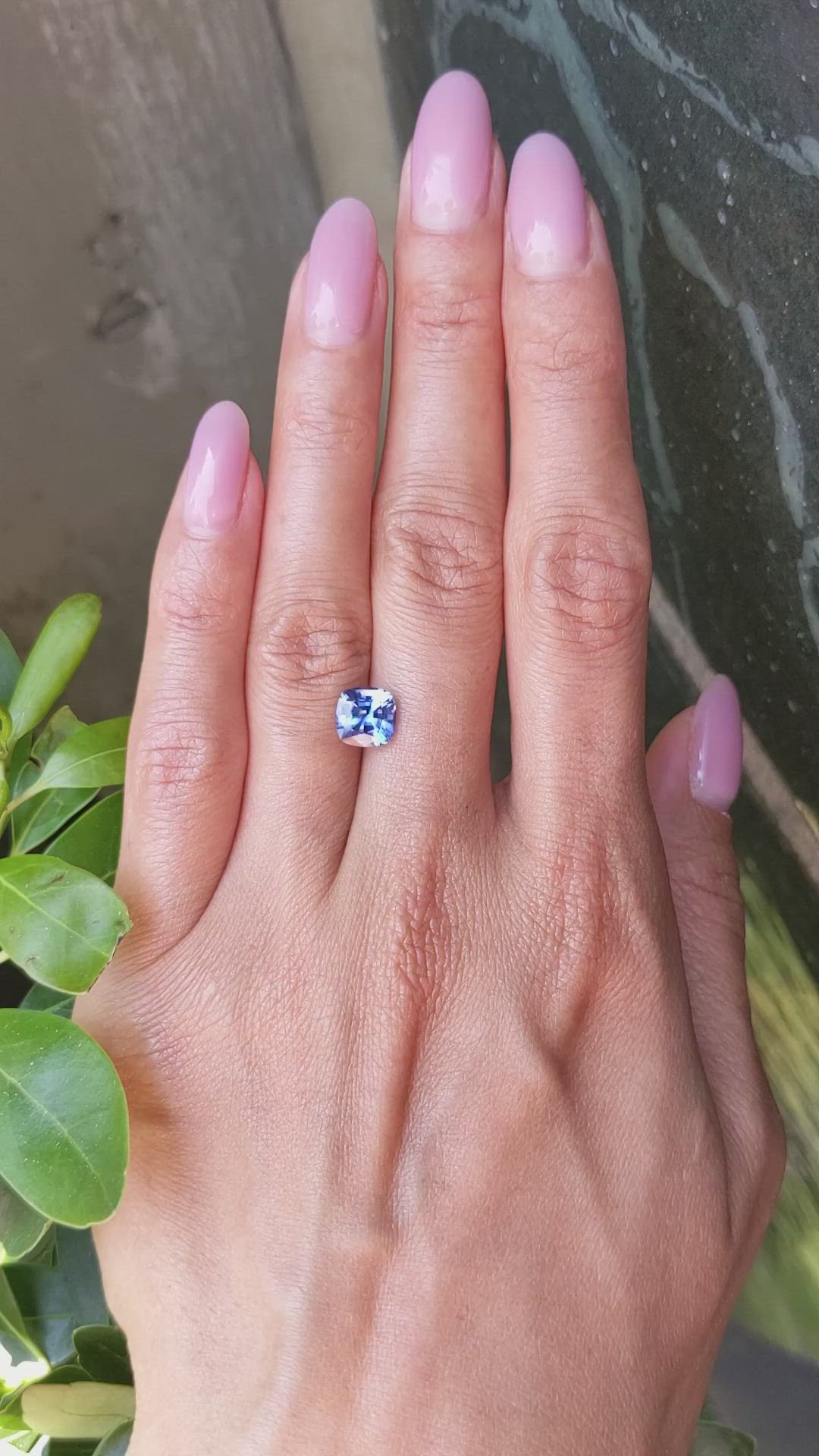 2.28 Ct. Blue Sapphire from Ceylon (Sri Lanka) Size Video