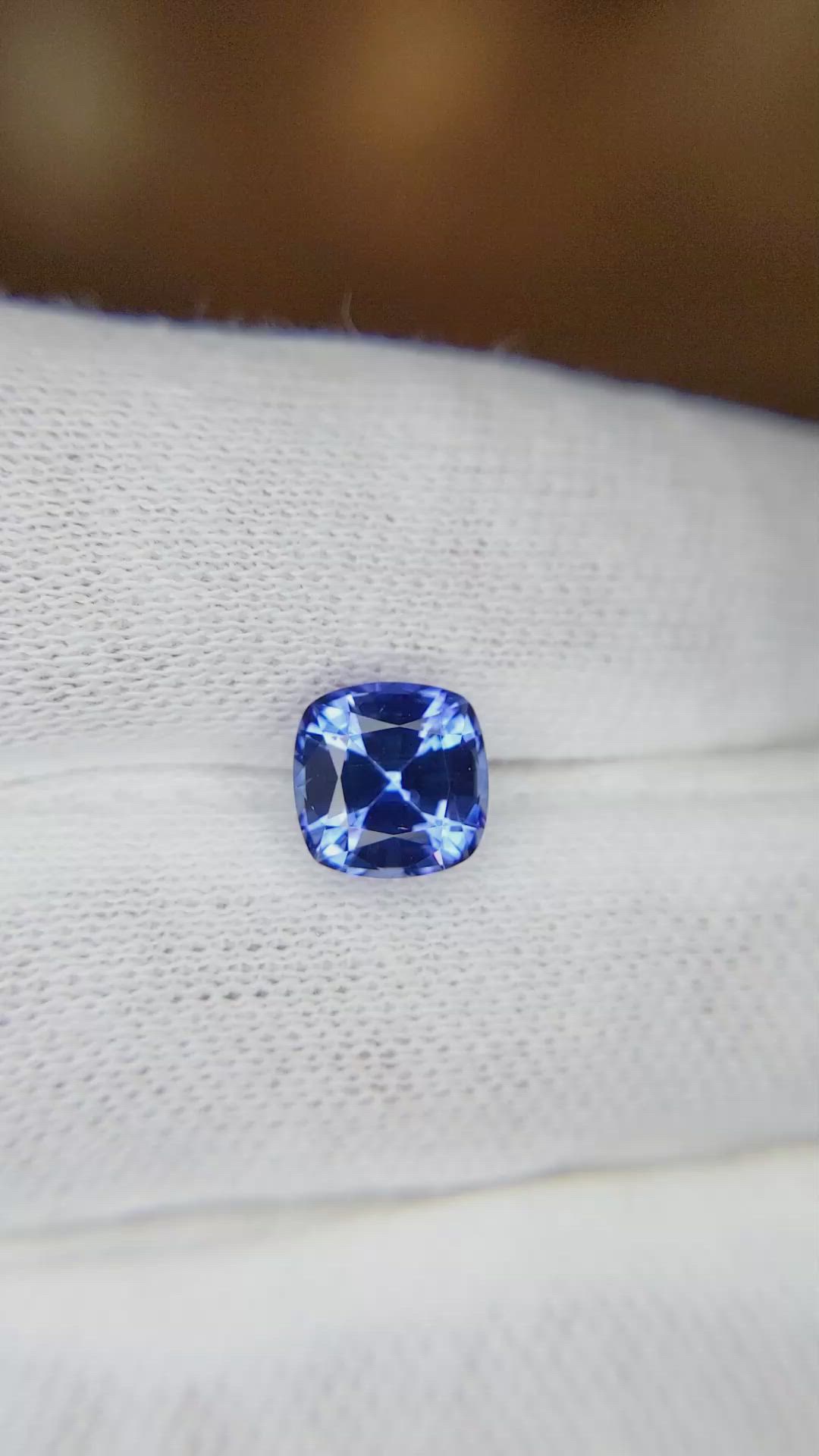 2.28 Ct. Blue Sapphire from Ceylon (Sri Lanka) Size Video