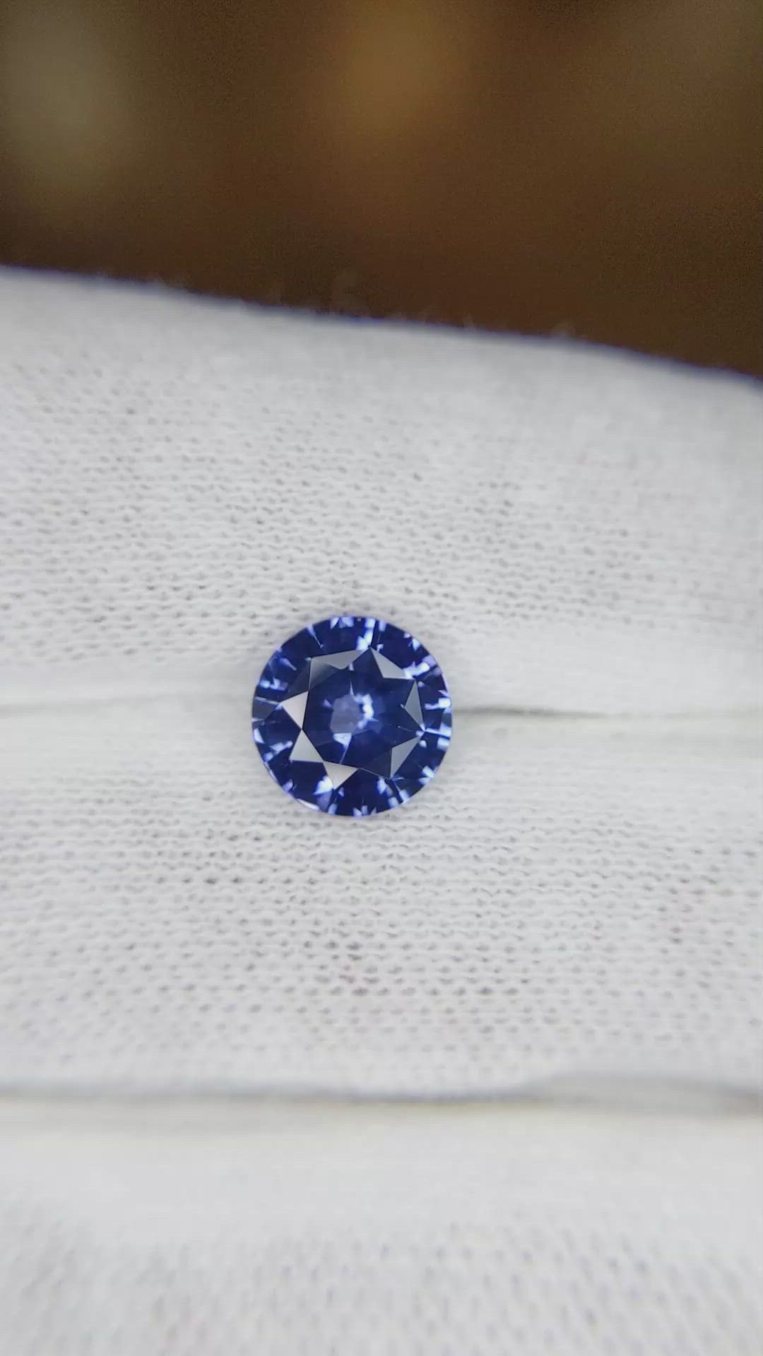 2.02 Ct. Blue Sapphire from Ceylon (Sri Lanka) Size Video