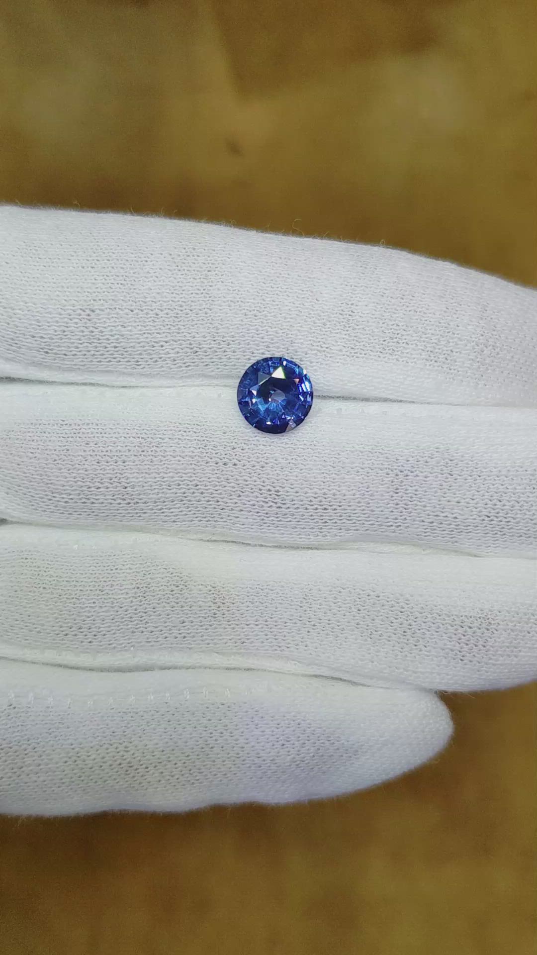 2.02 Ct. Blue Sapphire from Ceylon (Sri Lanka) Size Video