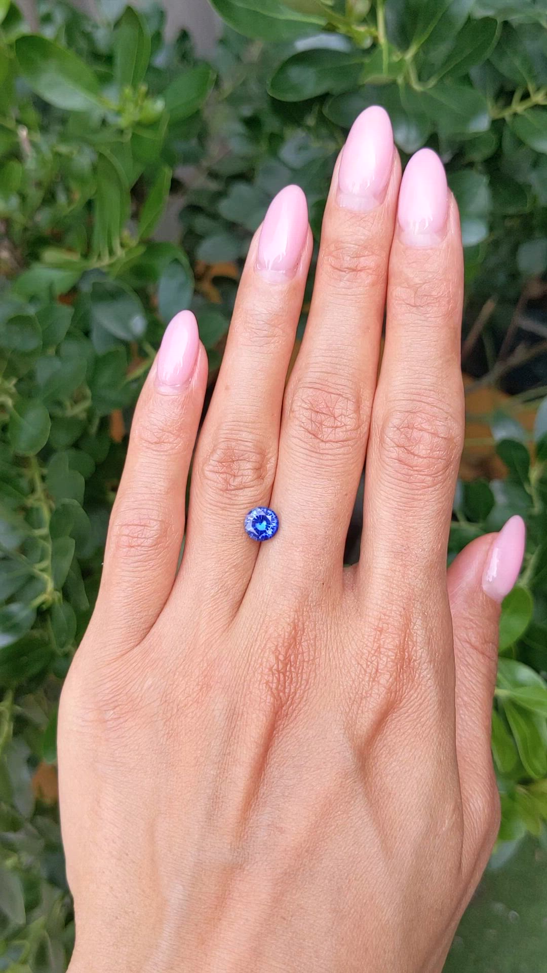 1.34 Ct. Blue Sapphire from Ceylon (Sri Lanka) Size Video