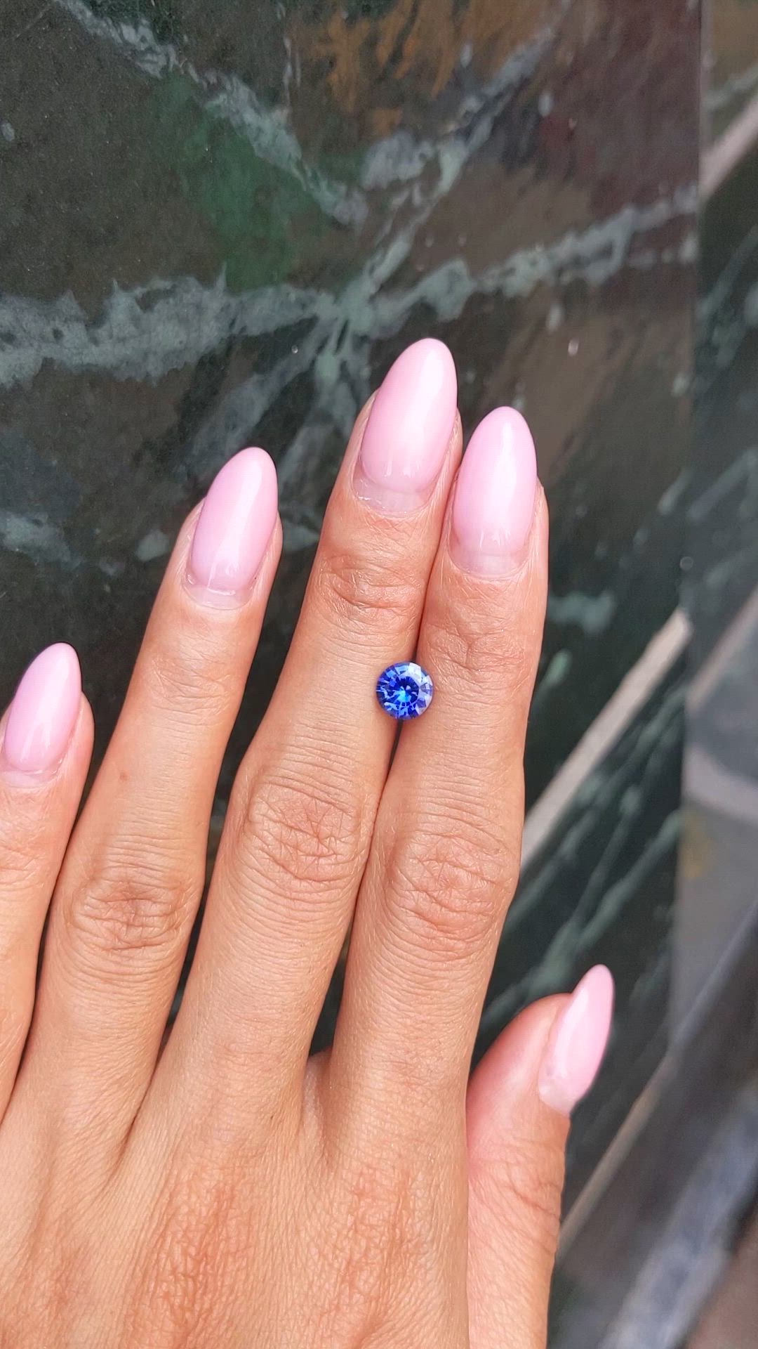 1.34 Ct. Blue Sapphire from Ceylon (Sri Lanka) Size Video