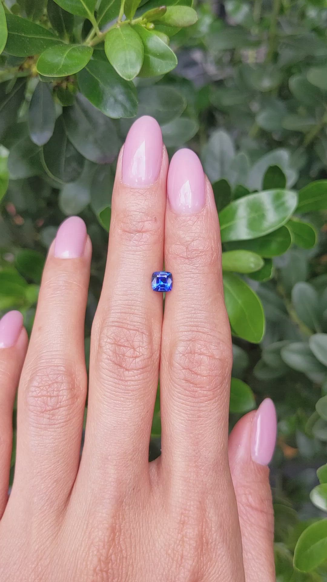 0.79 Ct. Blue Sapphire from Ceylon (Sri Lanka) Size Video
