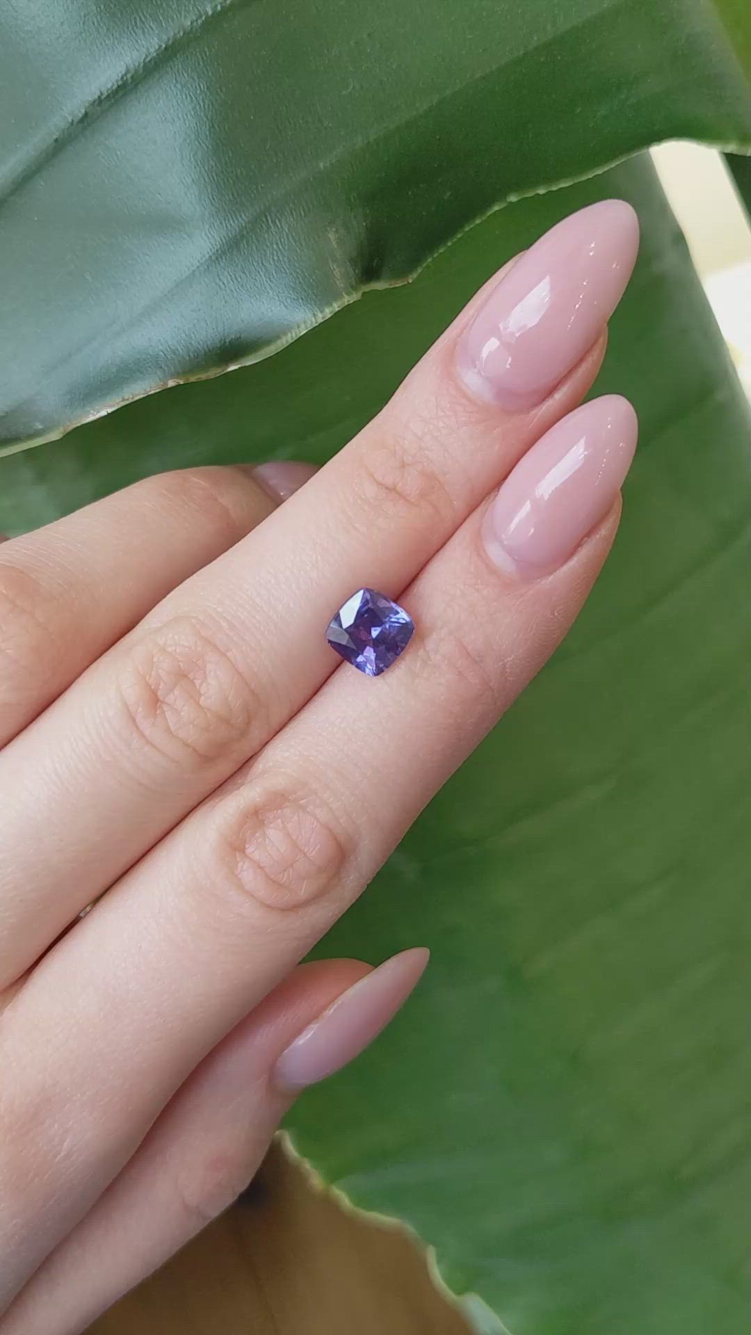 2.94 Ct. Purple Sapphire from Madagascar Size Video