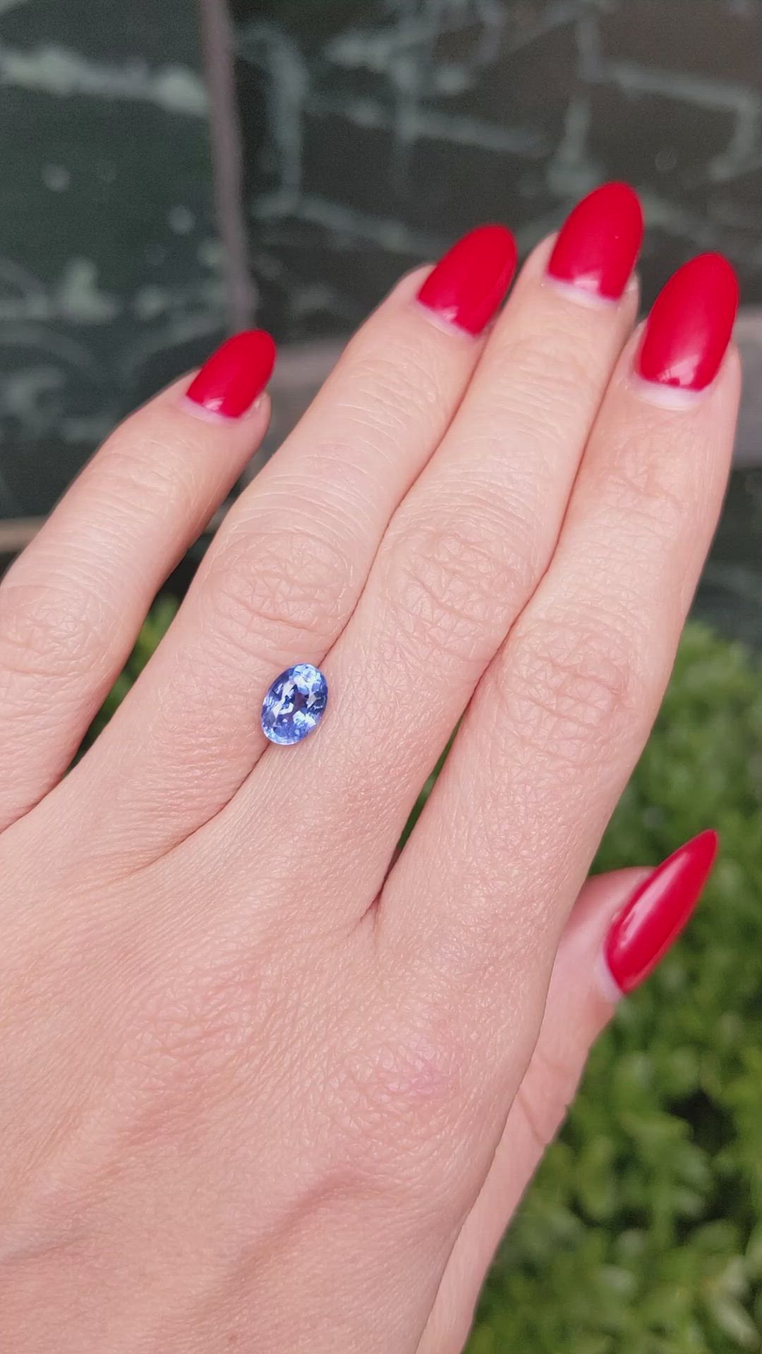 1.55 Ct. Blue Sapphire from Ceylon (Sri Lanka) Size Video