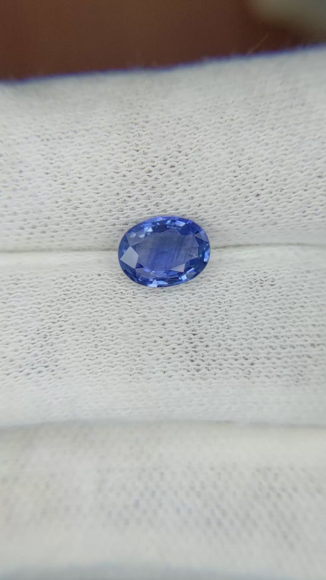 1.44 Ct. Blue Sapphire from Ceylon (Sri Lanka) Size Video