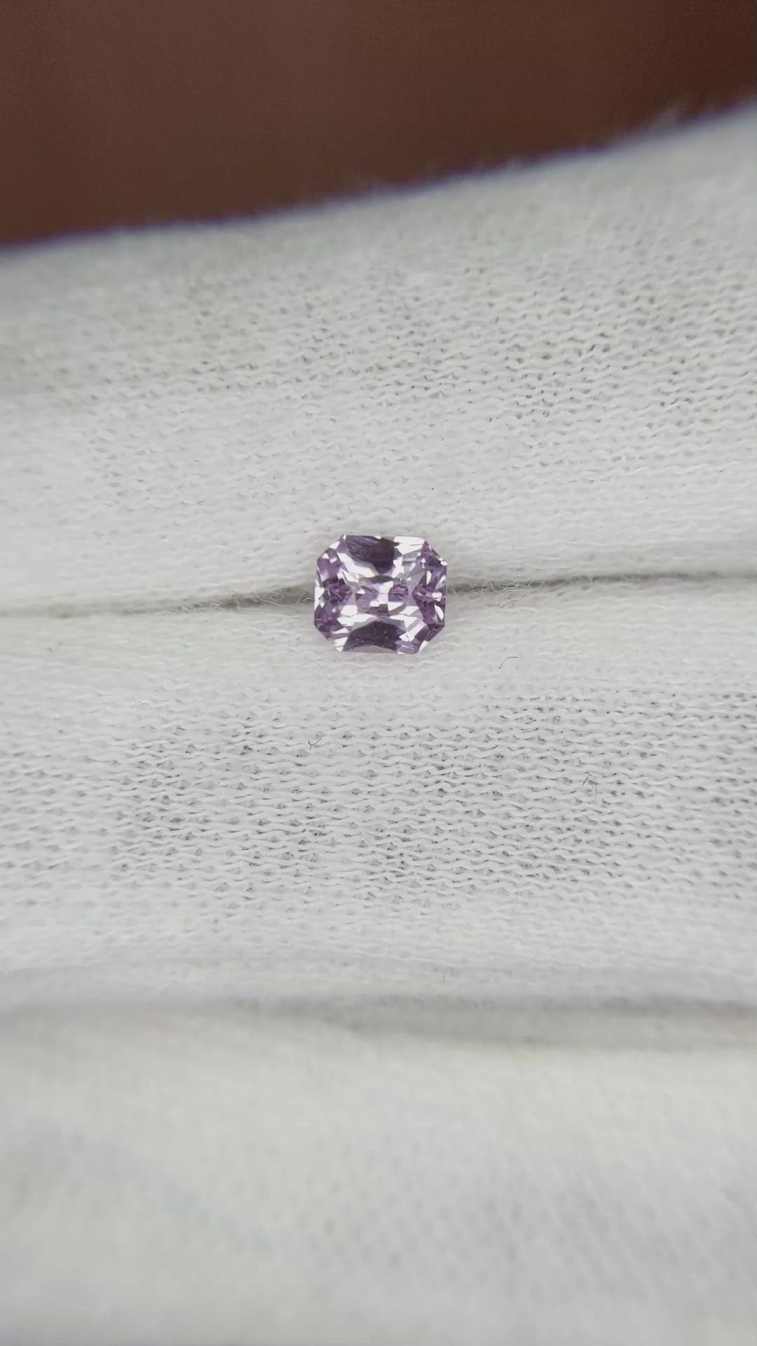 0.62 Ct. Purple Sapphire from Ceylon (Sri Lanka) Size Video