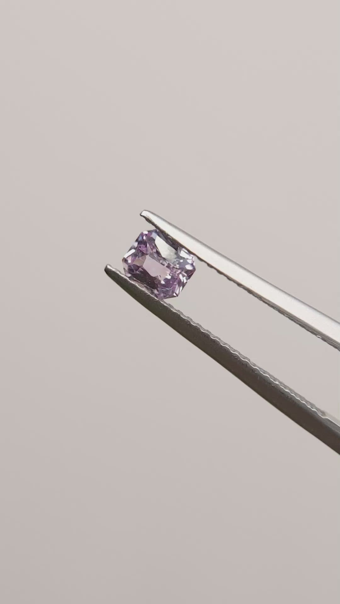 0.62 Ct. Purple Sapphire from Ceylon (Sri Lanka) Size Video