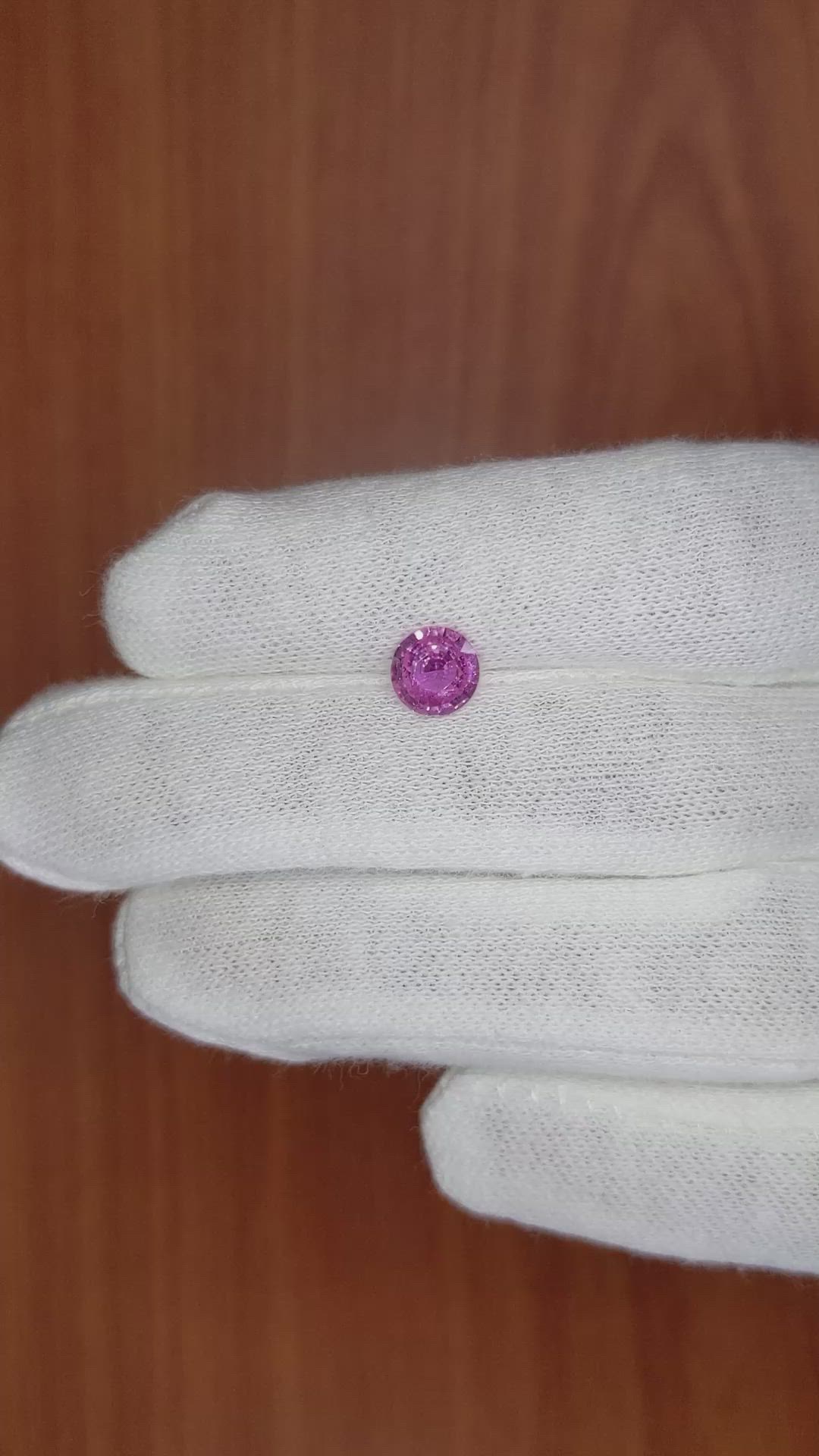 1.02 Ct. Pink Sapphire from Ceylon (Sri Lanka) Size Video