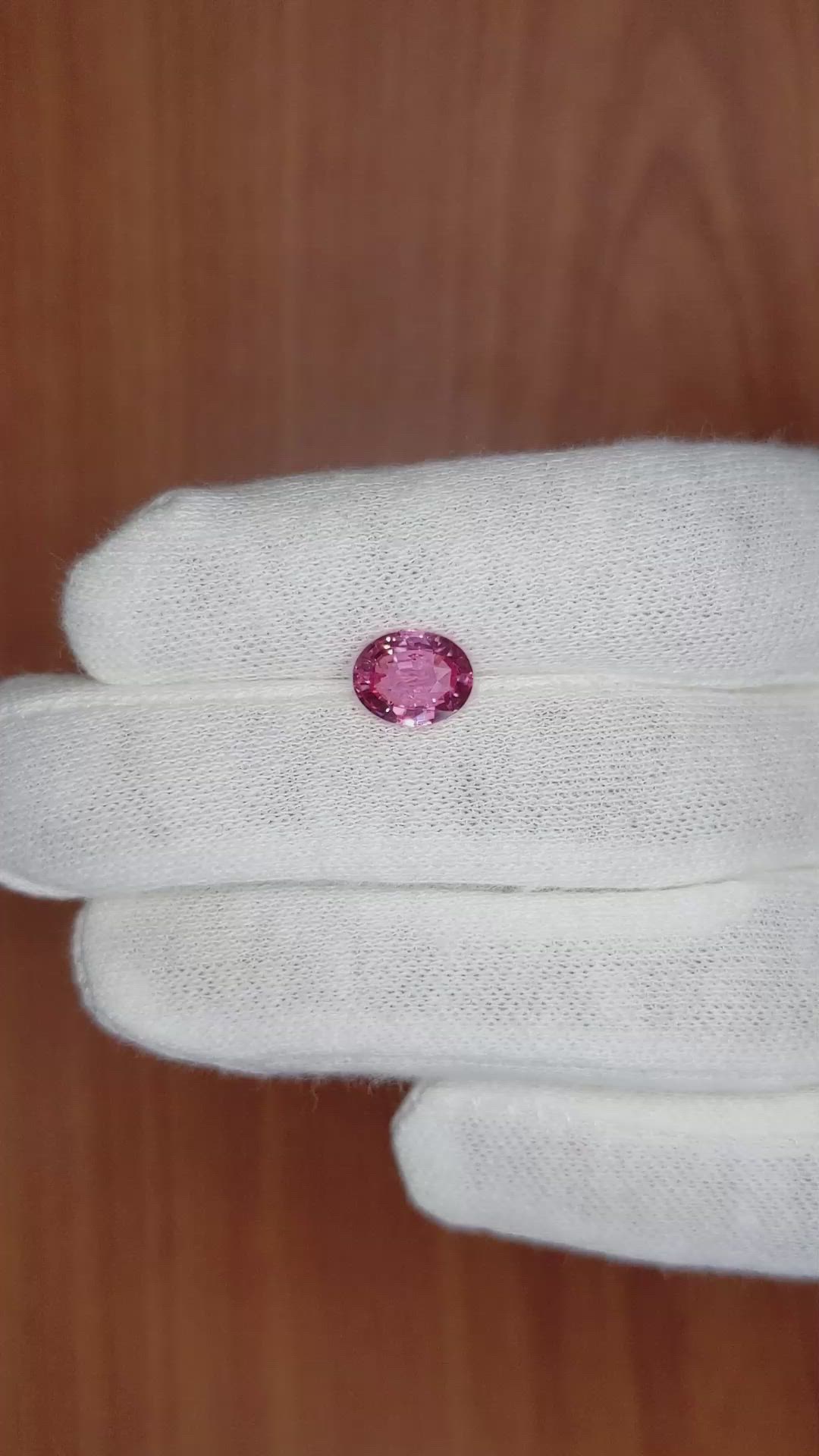 2.06 Ct. Pink Sapphire from Ceylon (Sri Lanka) Size Video