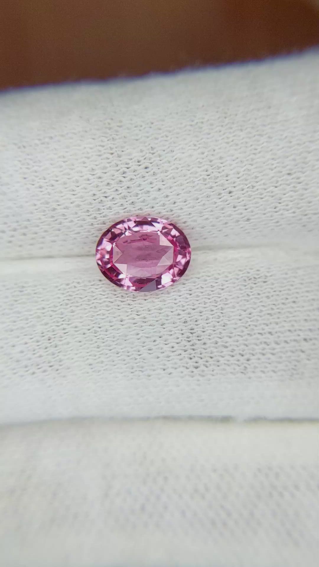 2.06 Ct. Pink Sapphire from Ceylon (Sri Lanka) Size Video