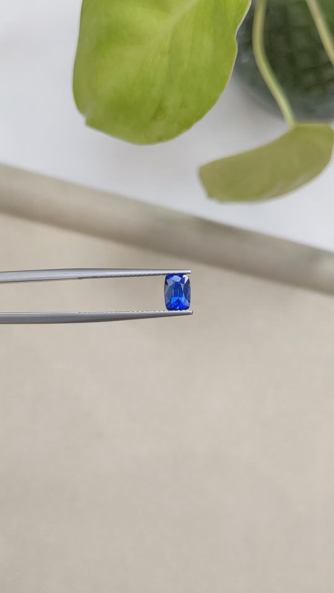 1.09 Ct. Blue Sapphire from Ceylon (Sri Lanka) Size Video