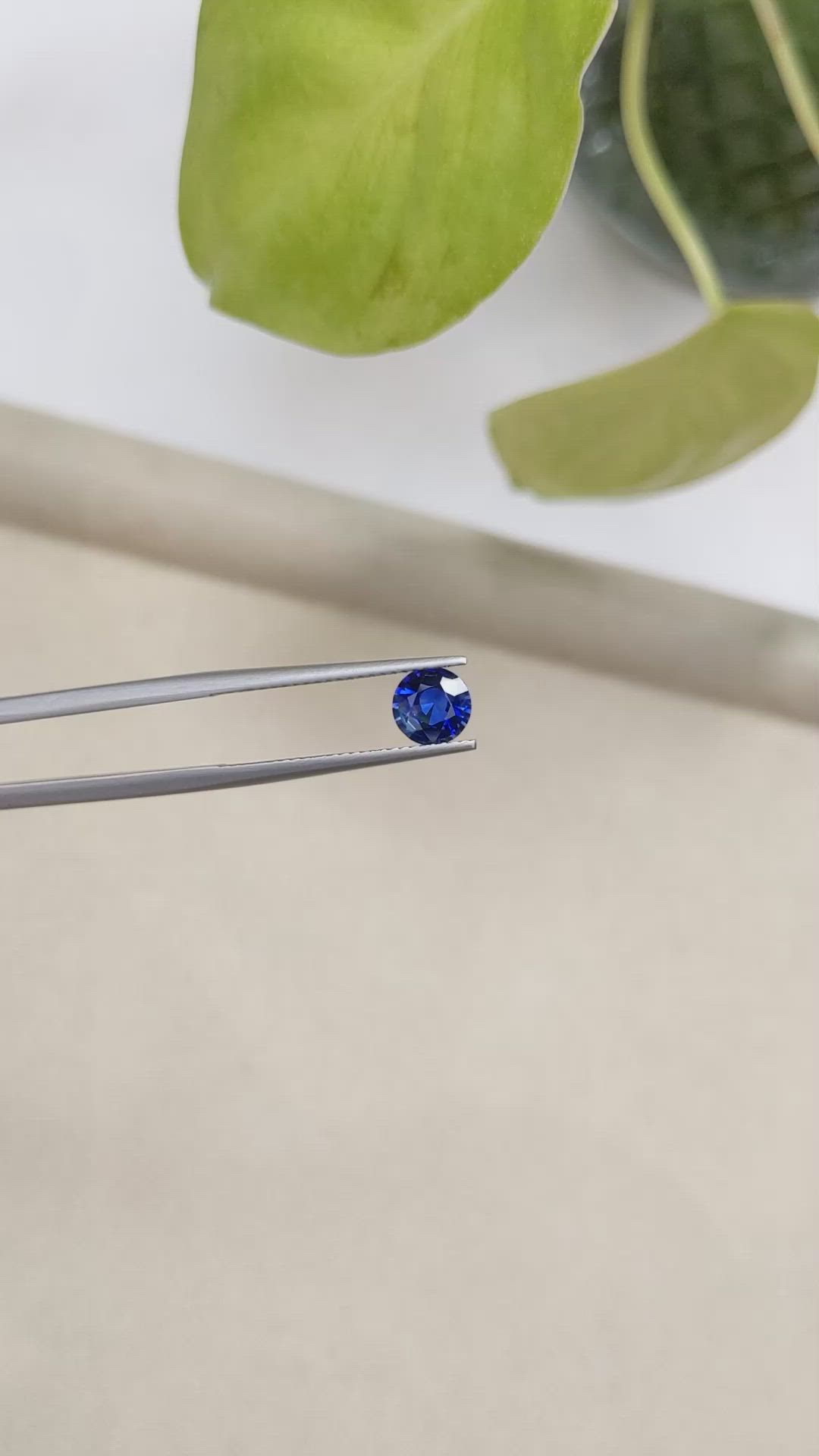 0.90 Ct. Blue Sapphire from Ceylon (Sri Lanka) Size Video