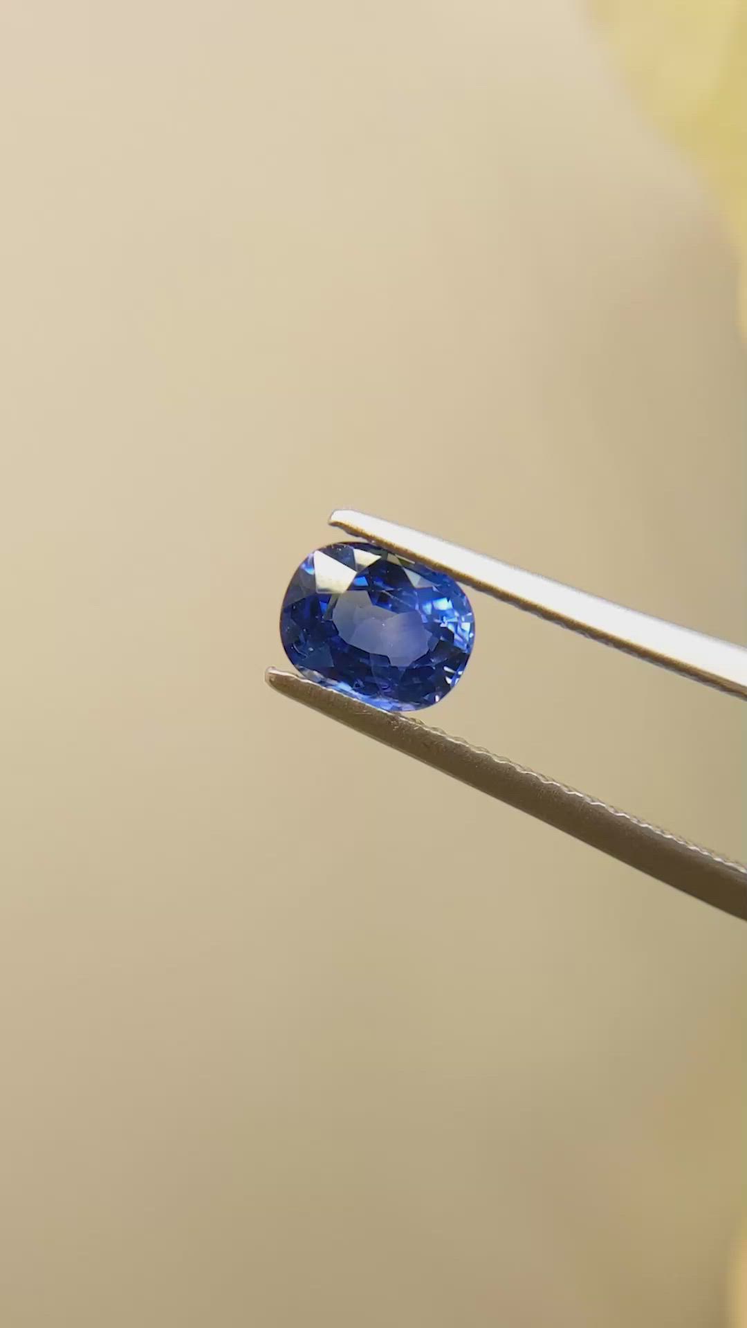 1.20 Ct. Blue Sapphire from Ceylon (Sri Lanka) Size Video