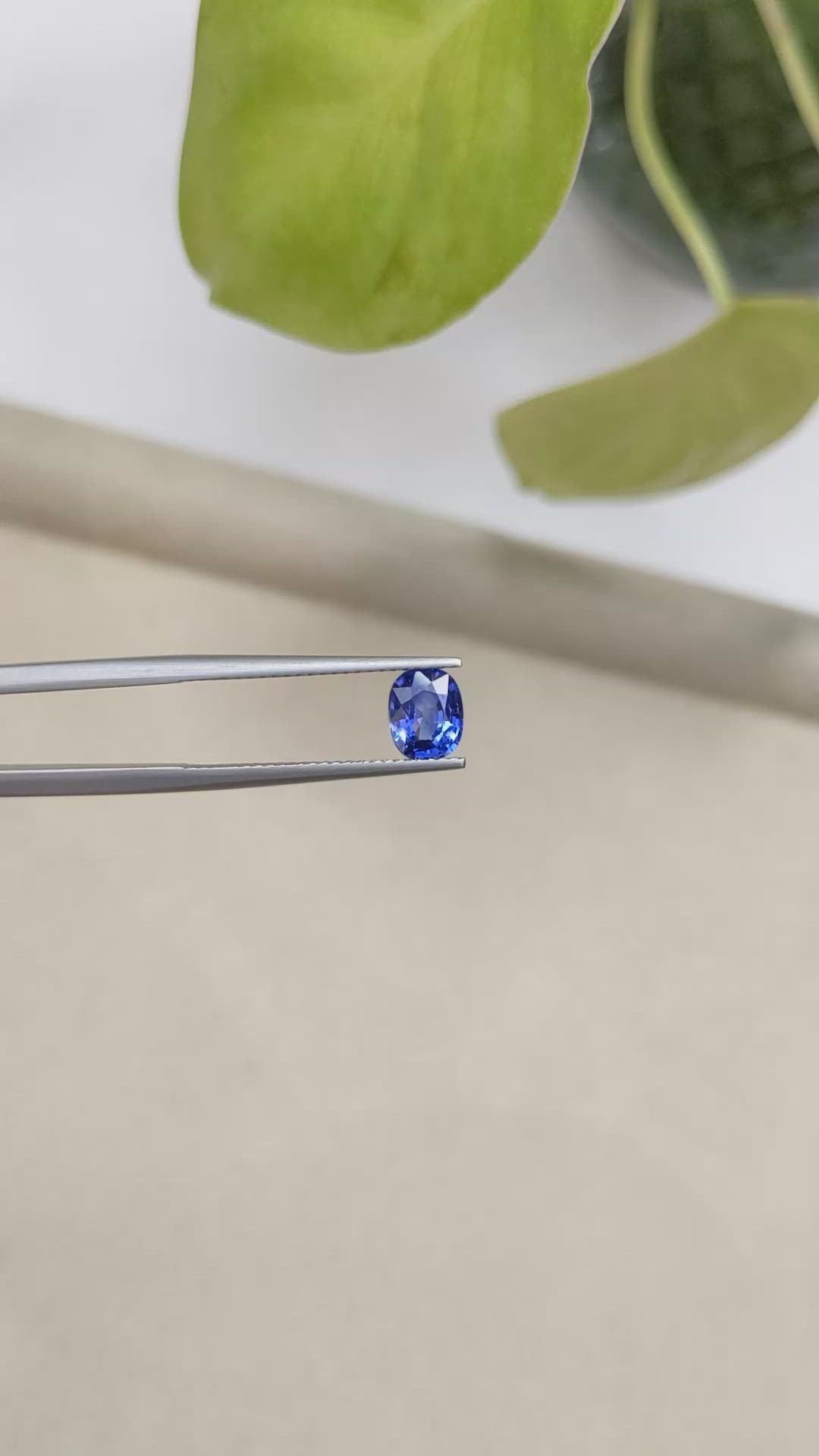 1.20 Ct. Blue Sapphire from Ceylon (Sri Lanka) Size Video