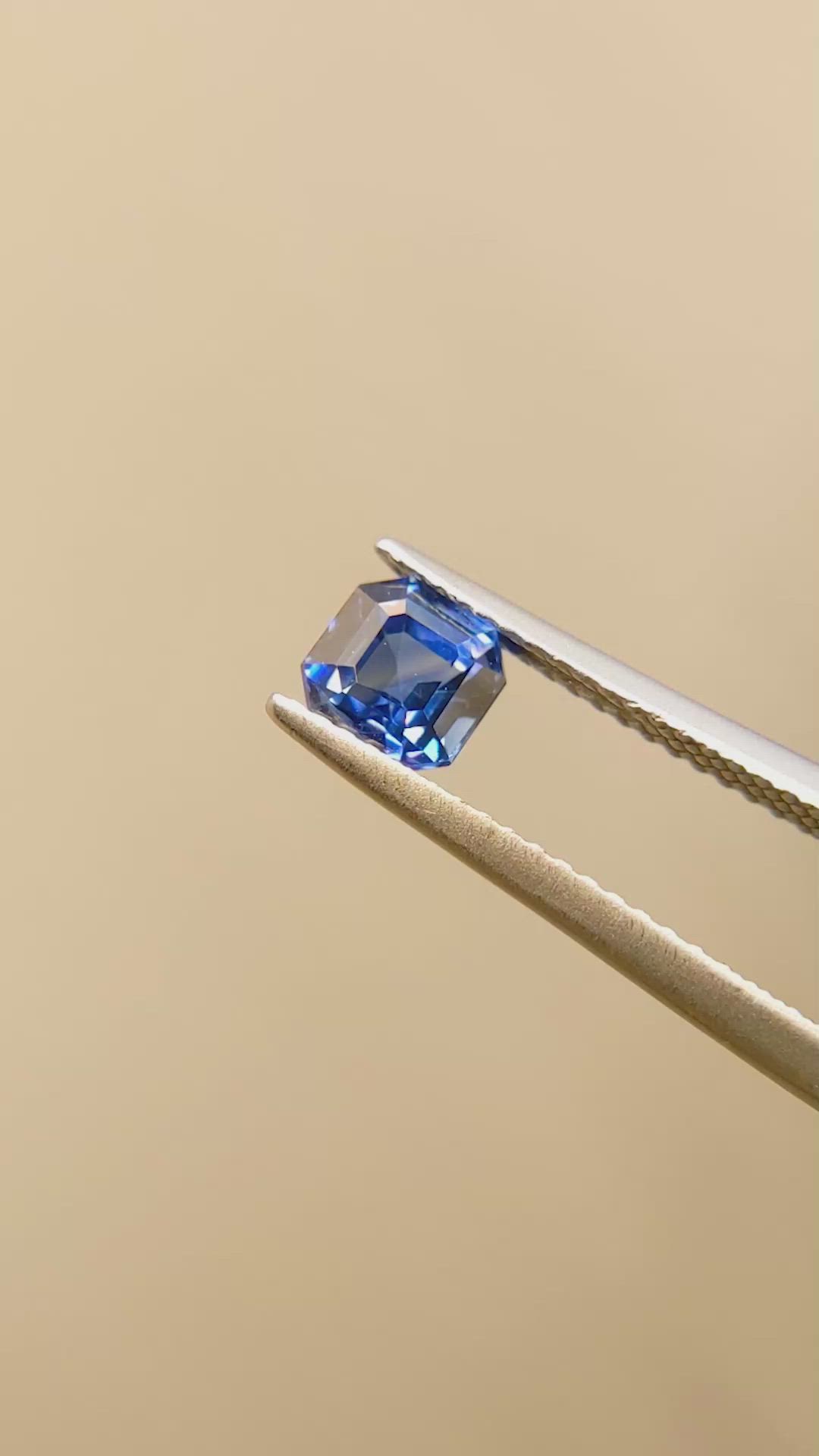 1.10 Ct. Blue Sapphire from Ceylon (Sri Lanka) Size Video