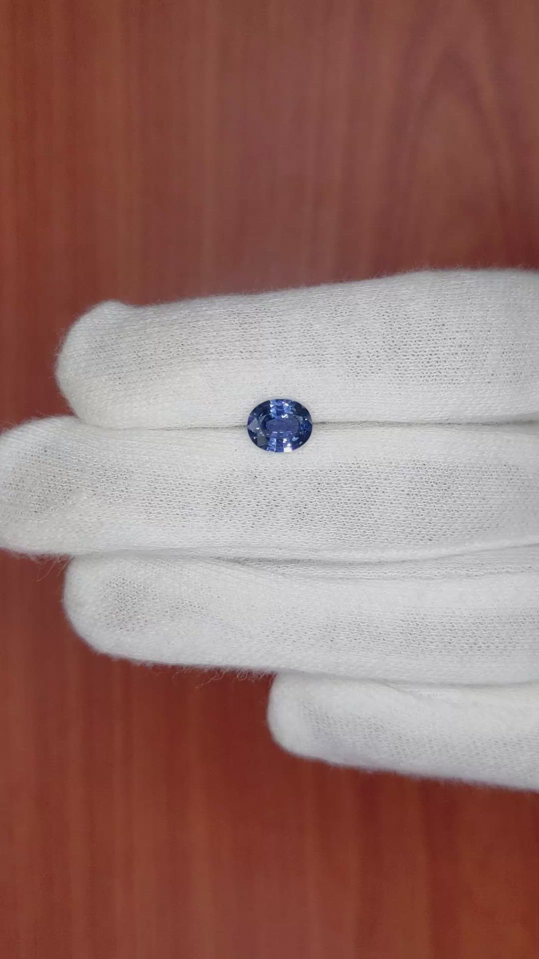 1.19 Ct. Blue Sapphire from Ceylon (Sri Lanka) Size Video