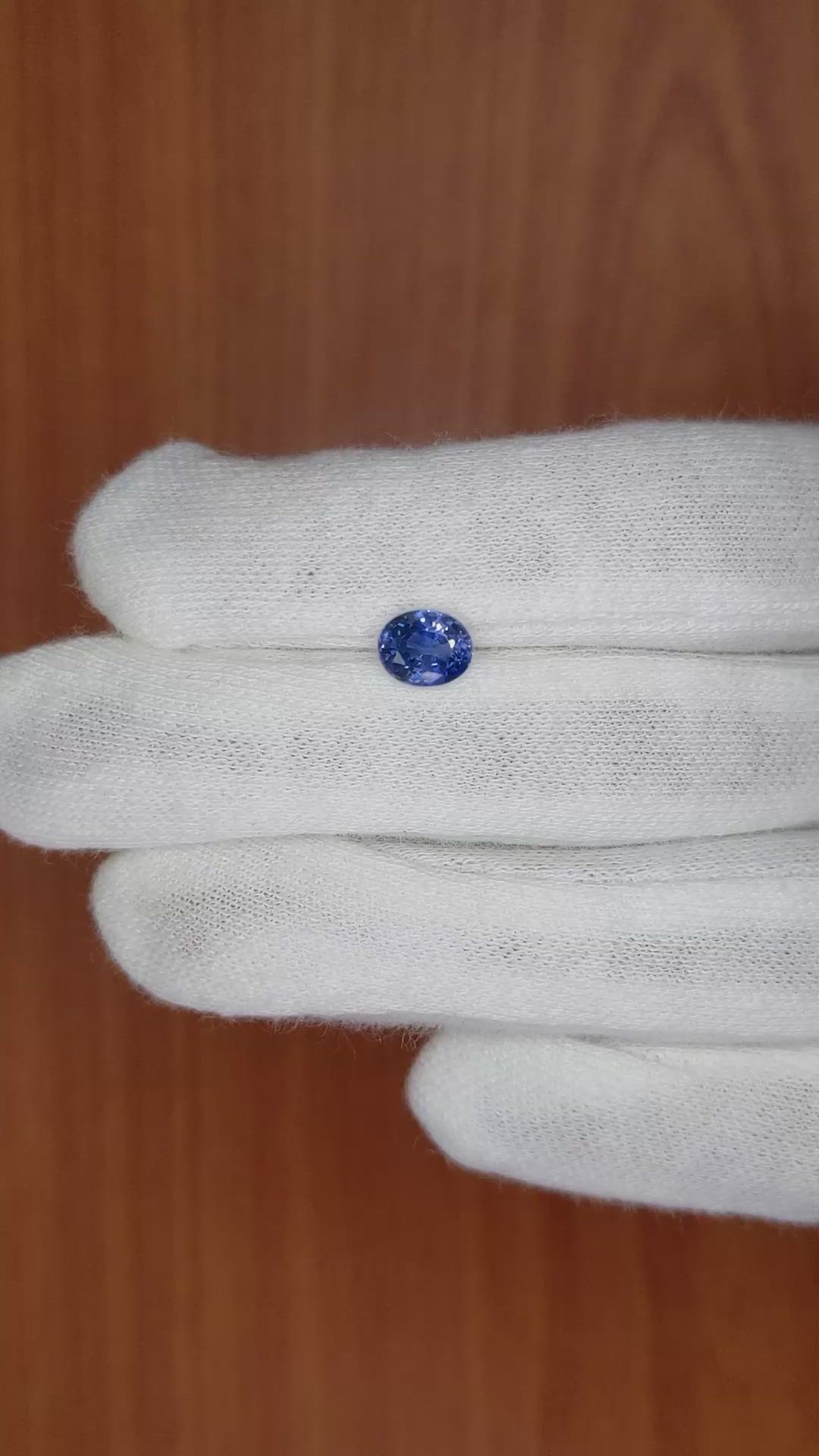 1.63 Ct. Blue Sapphire from Ceylon (Sri Lanka) Size Video