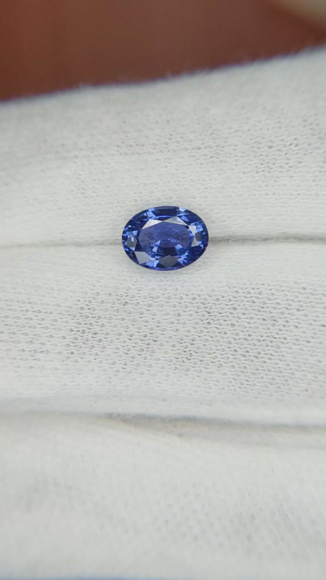 1.19 Ct. Blue Sapphire from Ceylon (Sri Lanka) Size Video