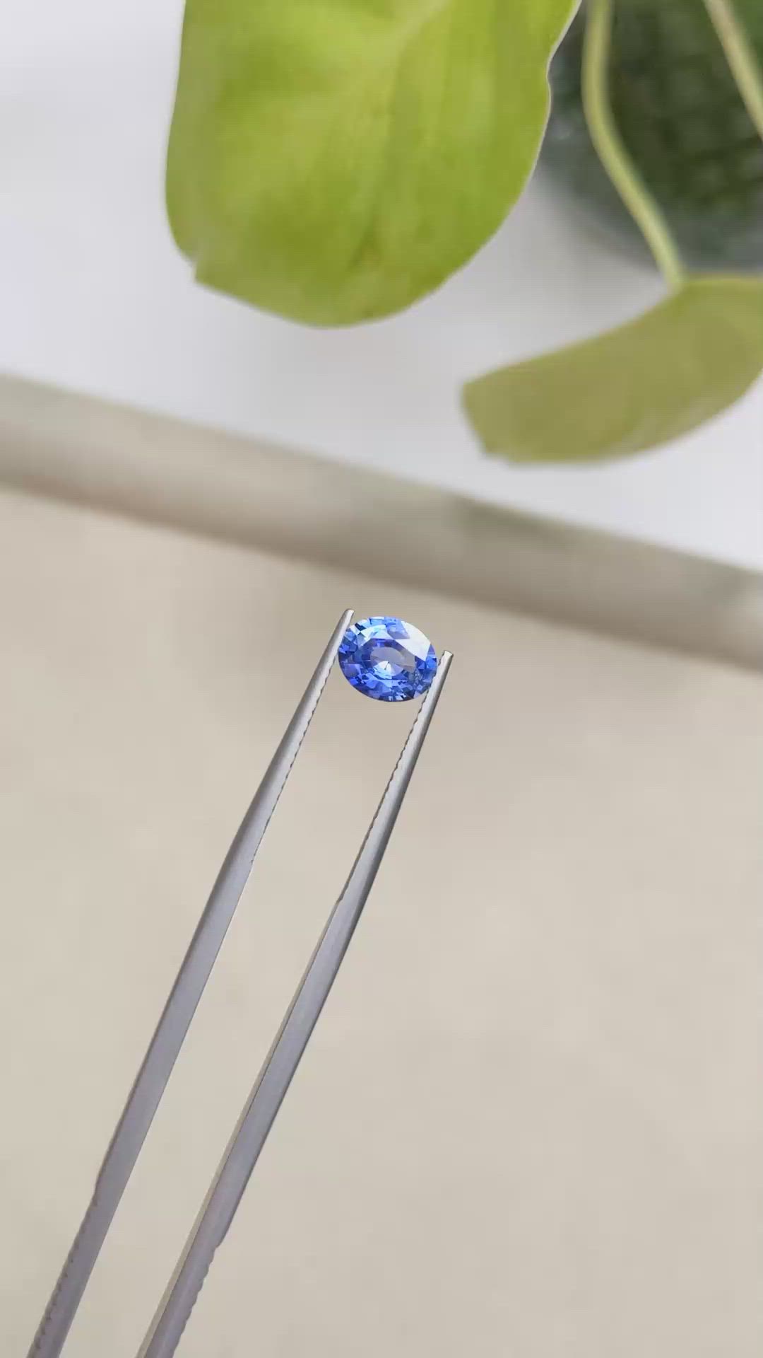 1.22 Ct. Blue Sapphire from Ceylon (Sri Lanka) Size Video