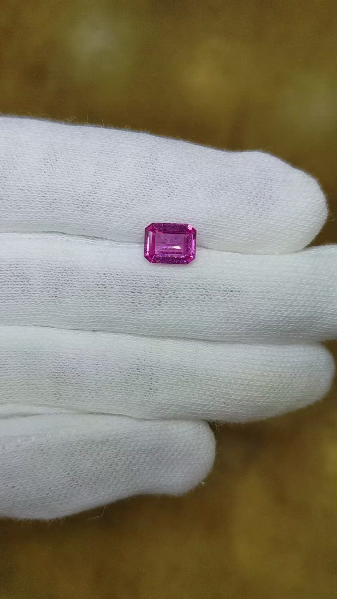 1.45 Ct. Pink Sapphire from Ceylon (Sri Lanka) Size Video