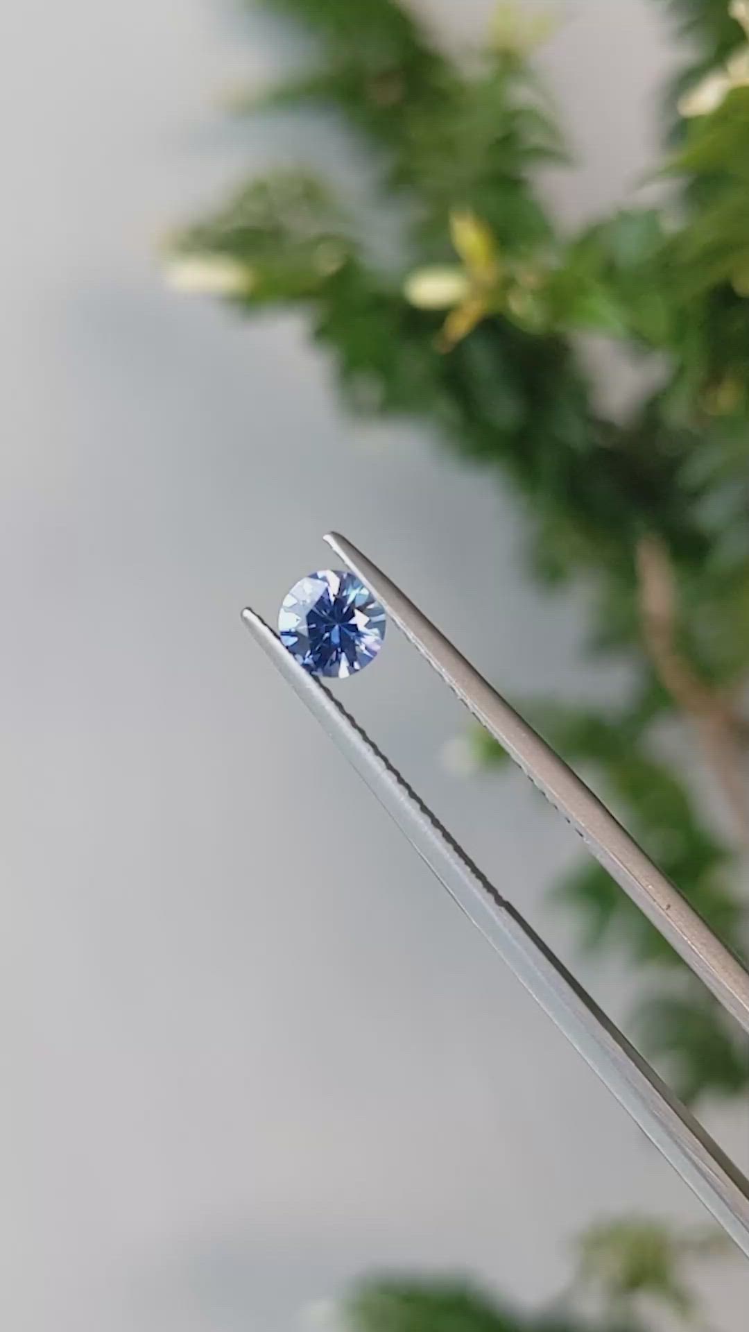 0.60 Ct. Blue Sapphire from Ceylon (Sri Lanka) Size Video