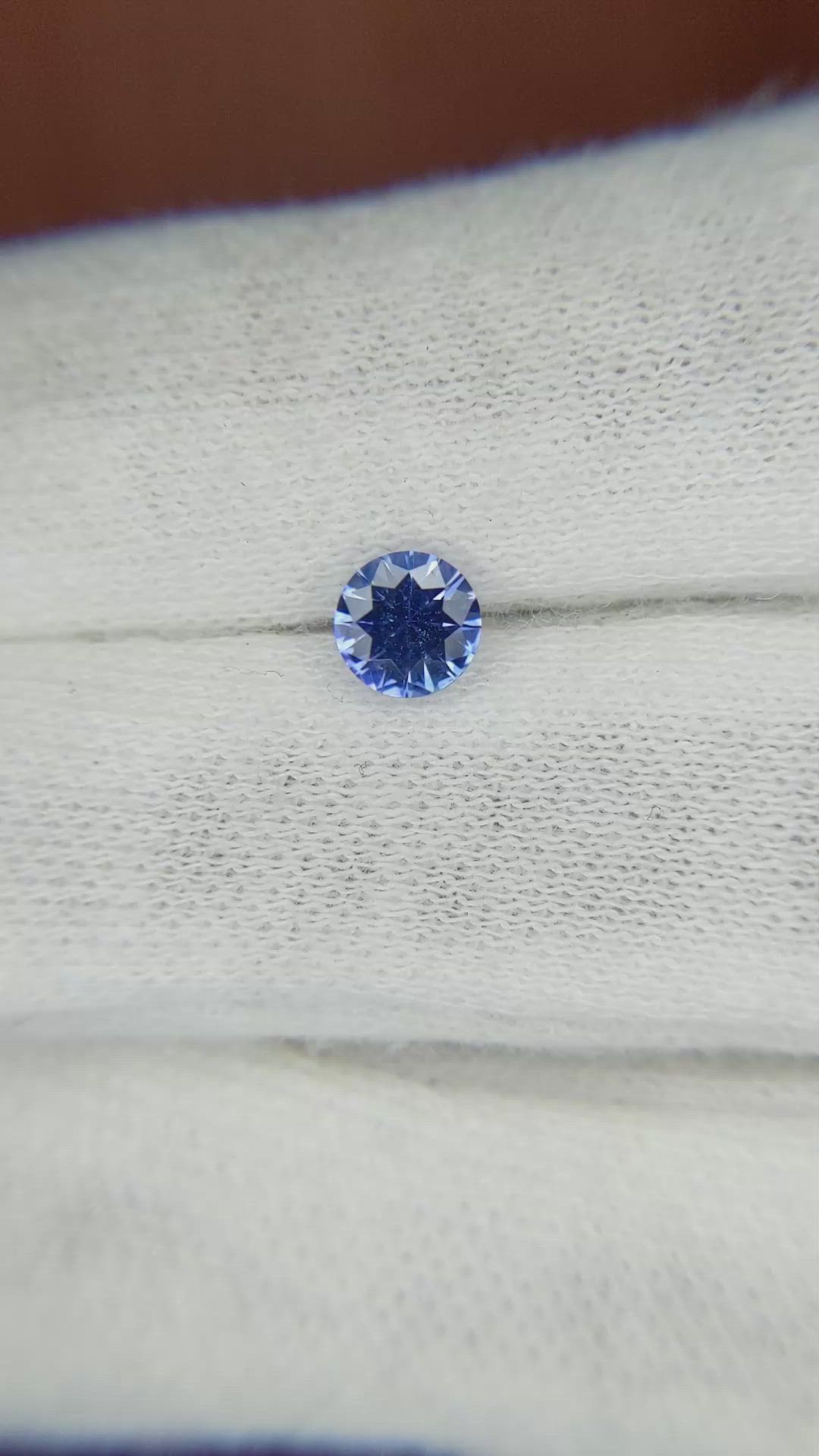 0.60 Ct. Blue Sapphire from Ceylon (Sri Lanka) Size Video