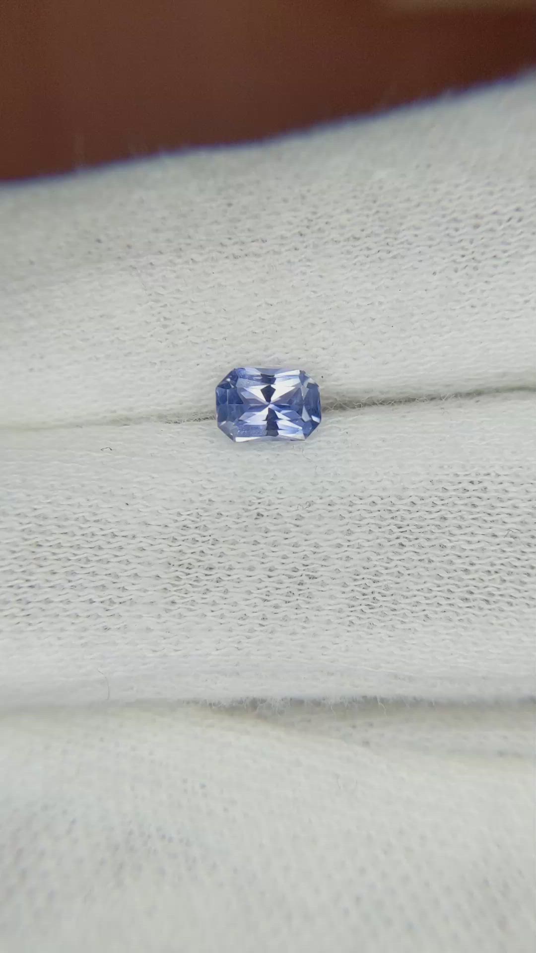 0.54 Ct. Blue Sapphire from Ceylon (Sri Lanka) Size Video
