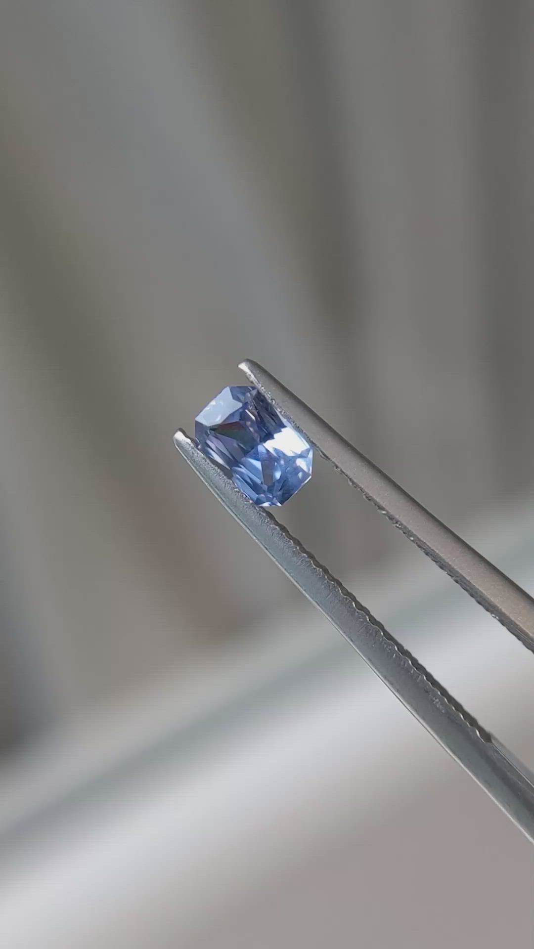 0.54 Ct. Blue Sapphire from Ceylon (Sri Lanka) Size Video