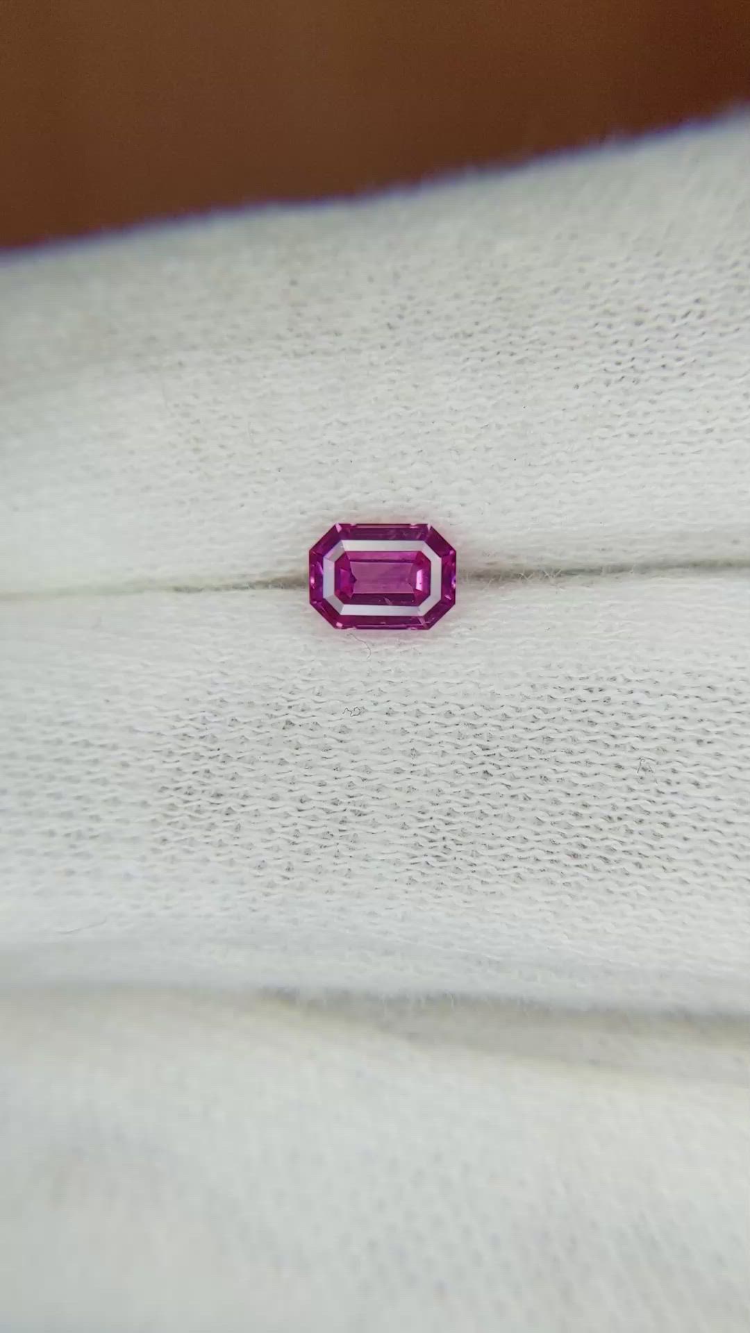 0.64 Ct. Pink Sapphire from Ceylon (Sri Lanka) Size Video