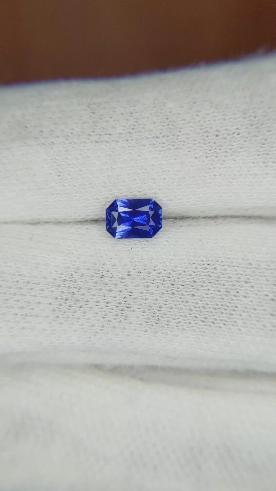 0.63 Ct. Blue Sapphire from Ceylon (Sri Lanka) Size Video