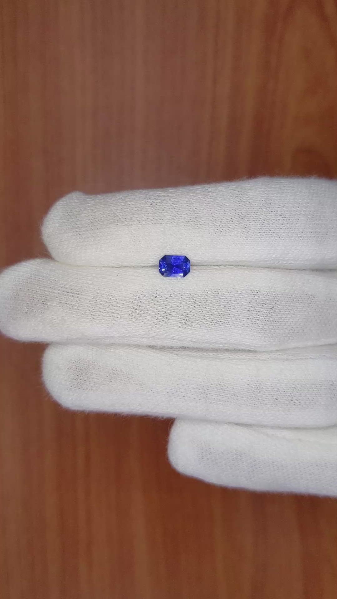 0.63 Ct. Blue Sapphire from Ceylon (Sri Lanka) Size Video