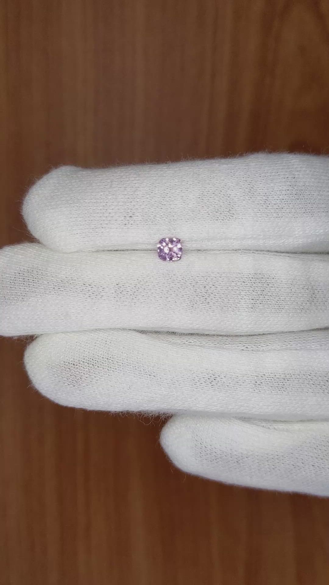 0.48 Ct. Pink Sapphire from Ceylon (Sri Lanka) Size Video