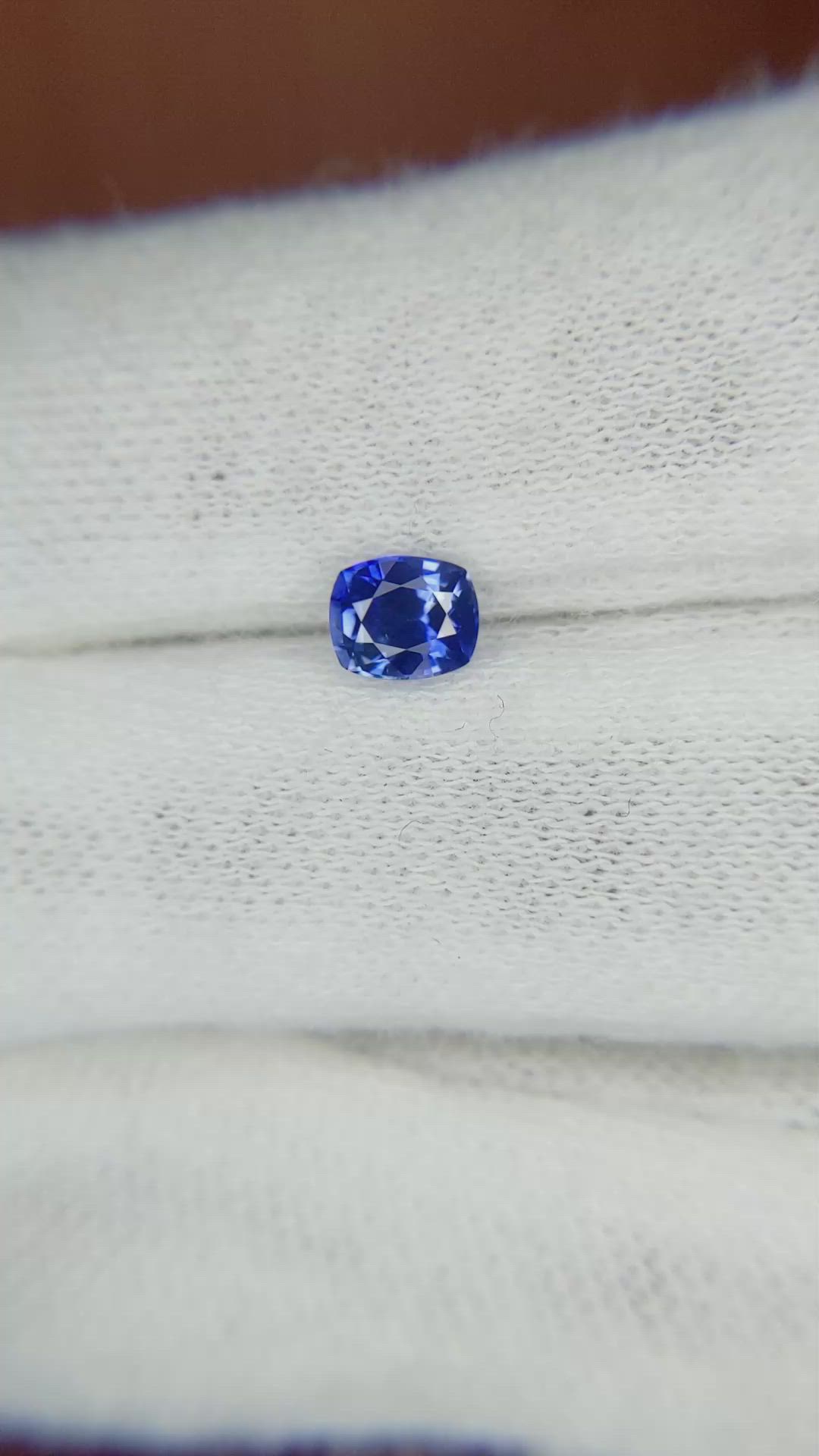 0.69 Ct. Blue Sapphire from Ceylon (Sri Lanka) Size Video