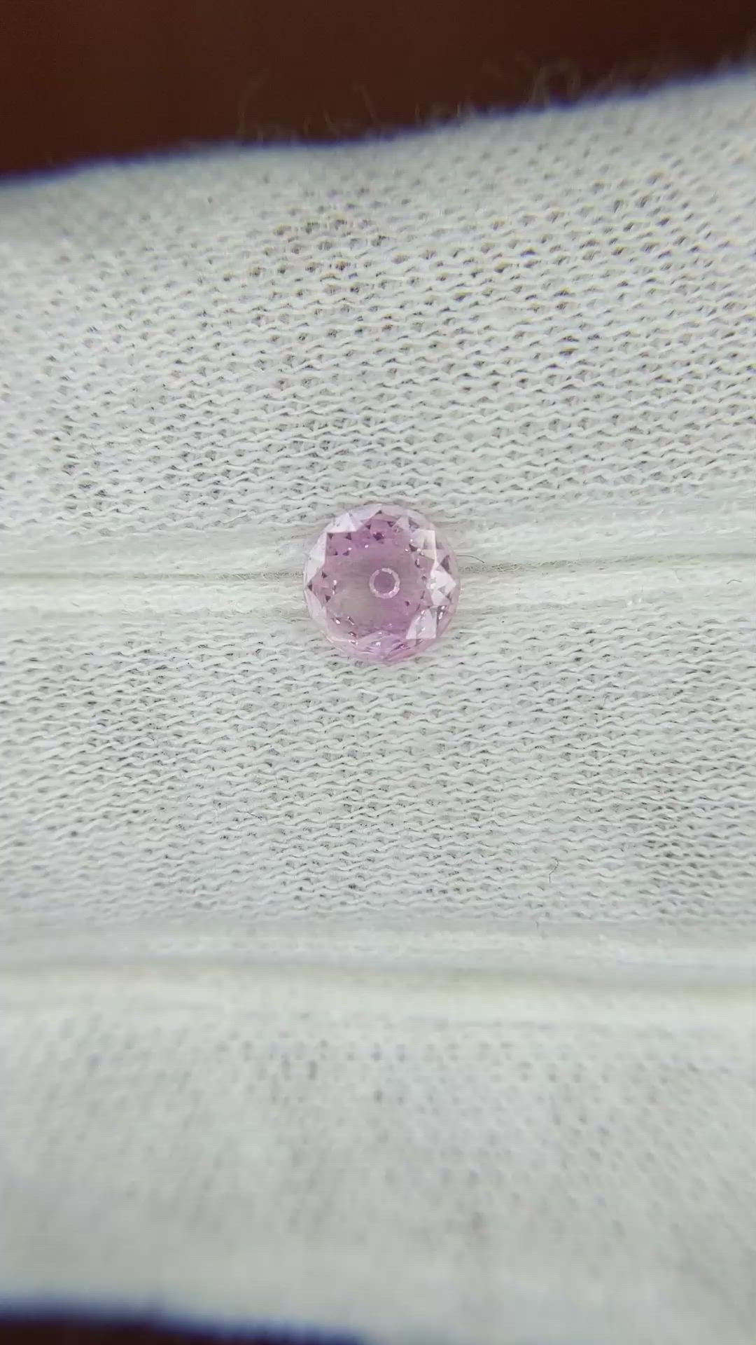 0.61 Ct. Pink Sapphire from Ceylon (Sri Lanka) Size Video