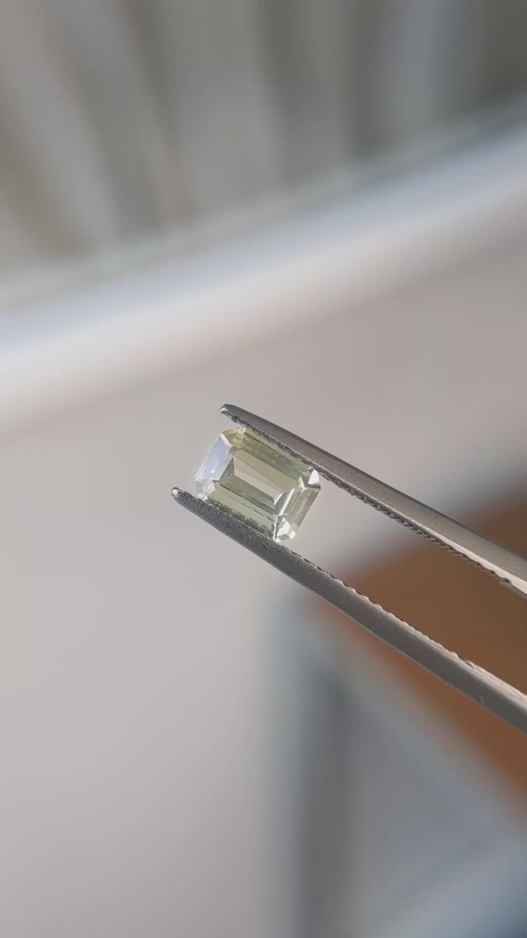 0.97 Ct. Yellow Sapphire from Ceylon (Sri Lanka) Size Video