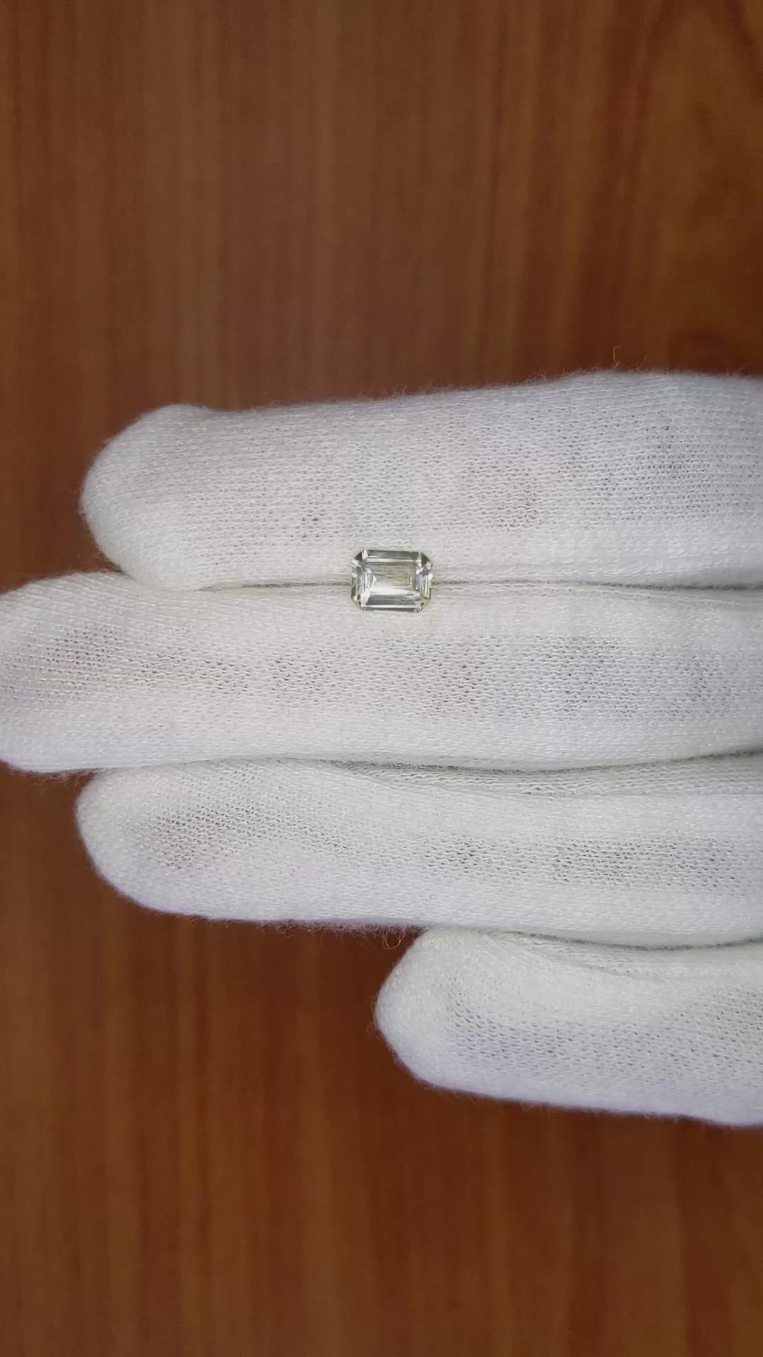 0.97 Ct. Yellow Sapphire from Ceylon (Sri Lanka) Size Video