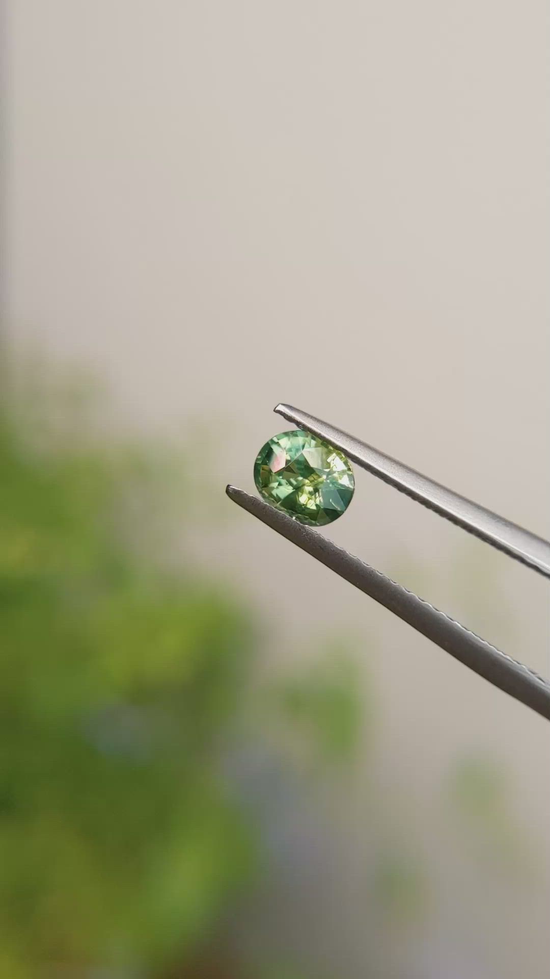 0.77 Ct. Bi Color Sapphire from Madagascar Size Video