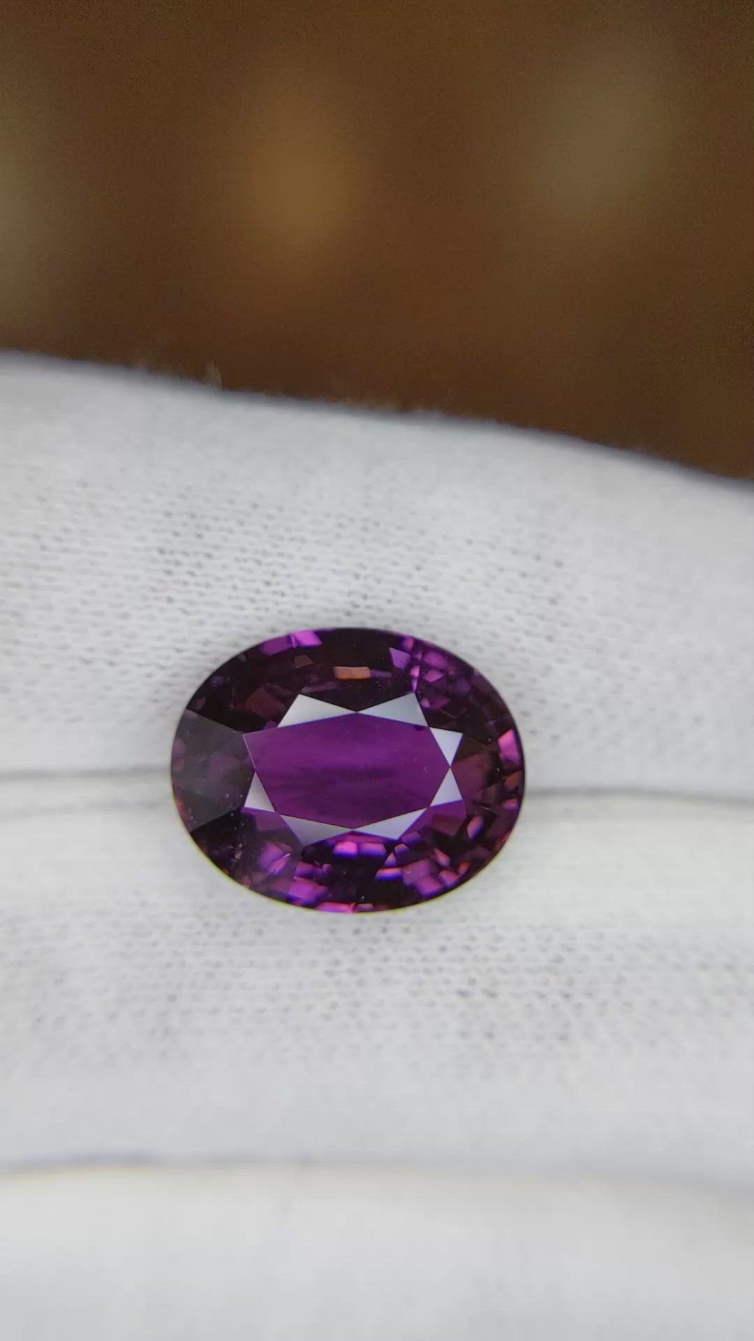 10.15 Ct. Purple Sapphire from Madagascar Size Video