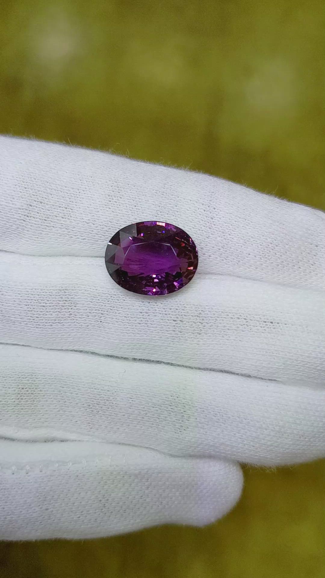 10.15 Ct. Purple Sapphire from Madagascar Size Video