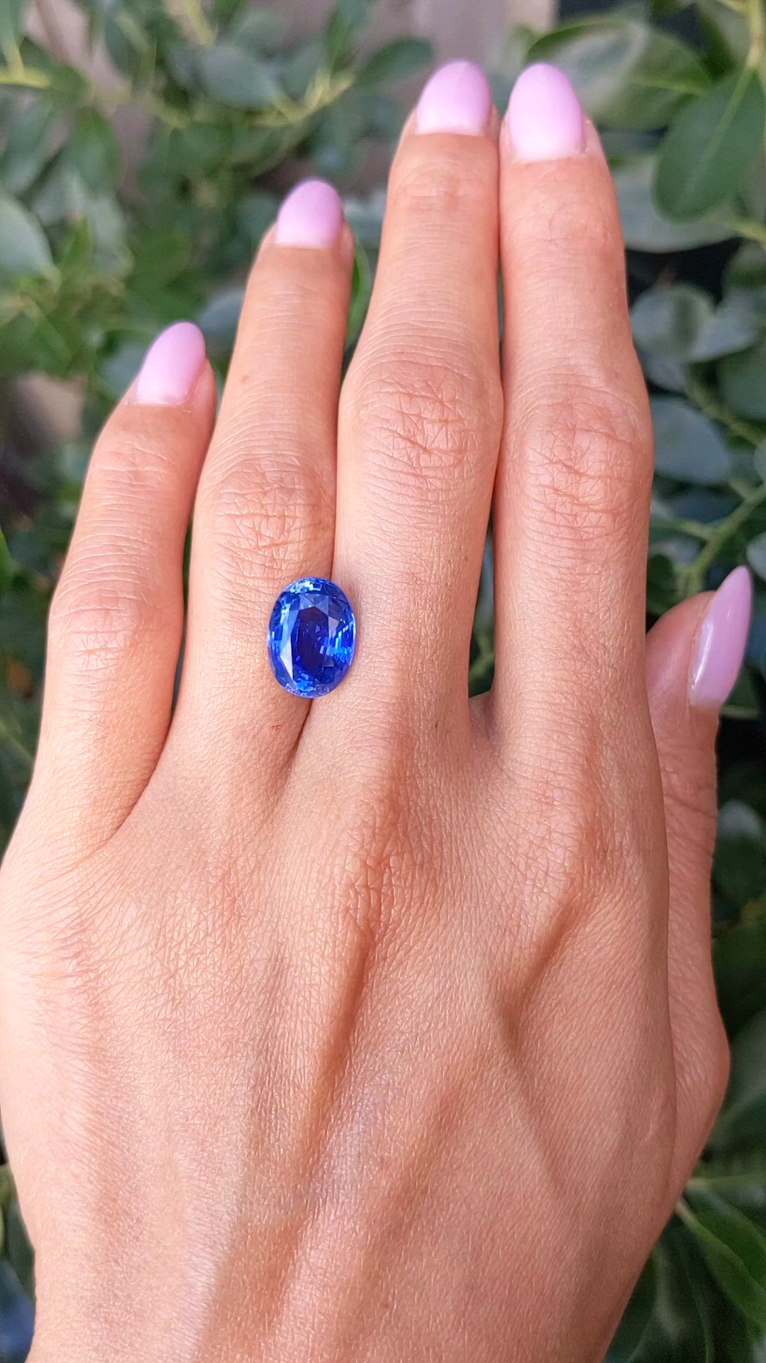 6.58 Ct. Blue Sapphire from Ceylon (Sri Lanka) Size Video