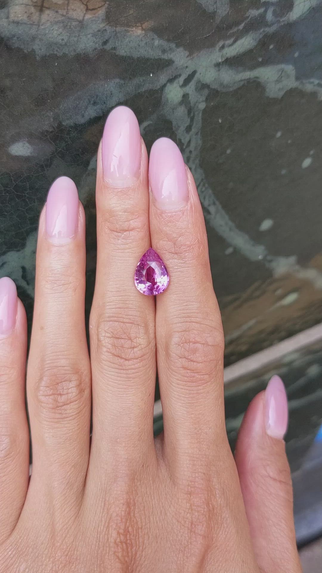 4.02 Ct. Pink Sapphire from Madagascar Size Video