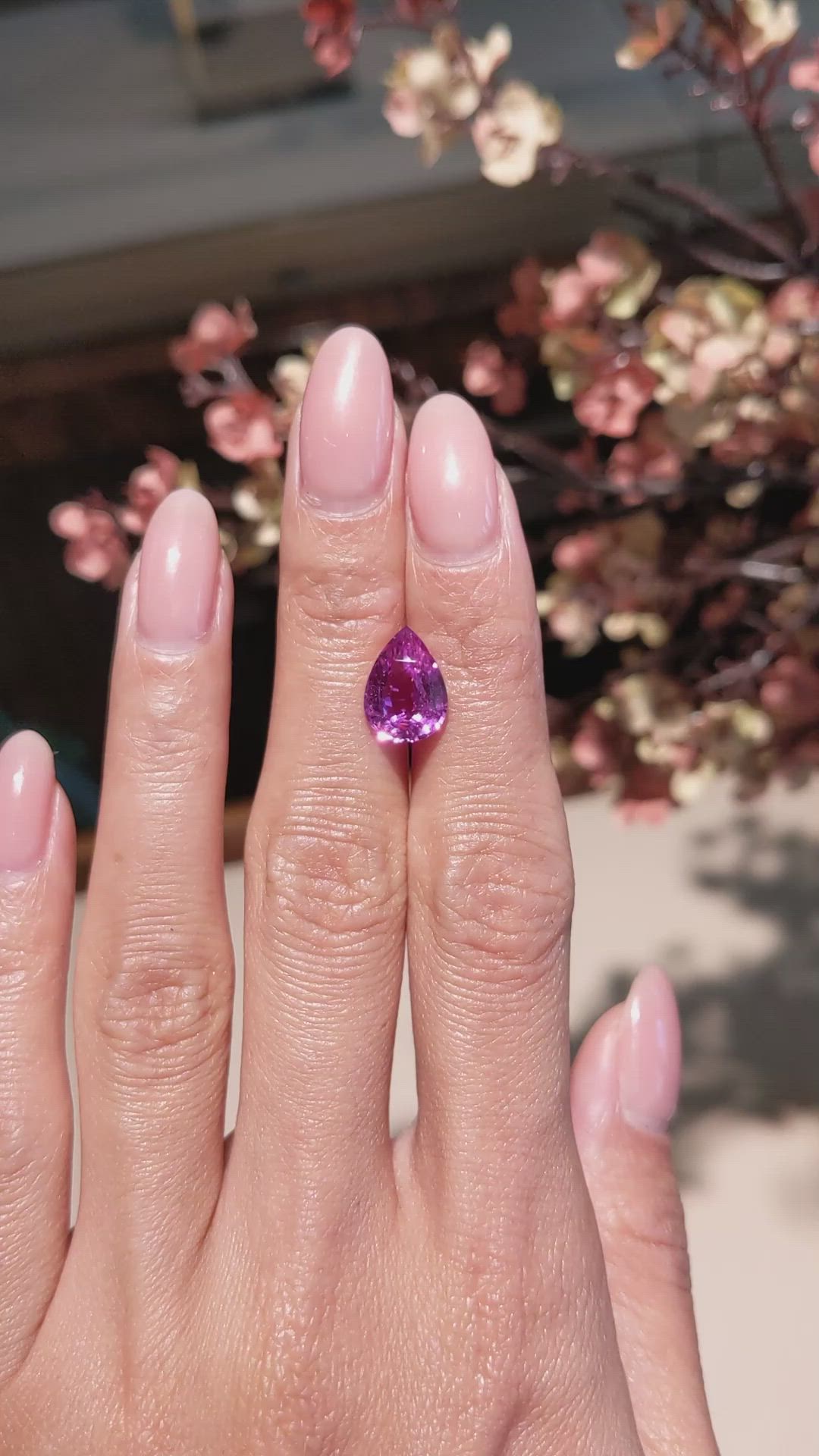 4.02 Ct. Pink Sapphire from Madagascar Size Video