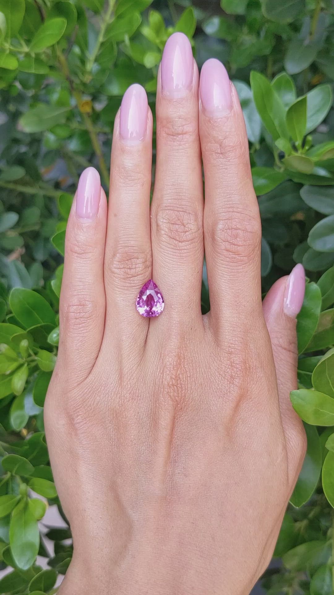 4.02 Ct. Pink Sapphire from Madagascar Size Video