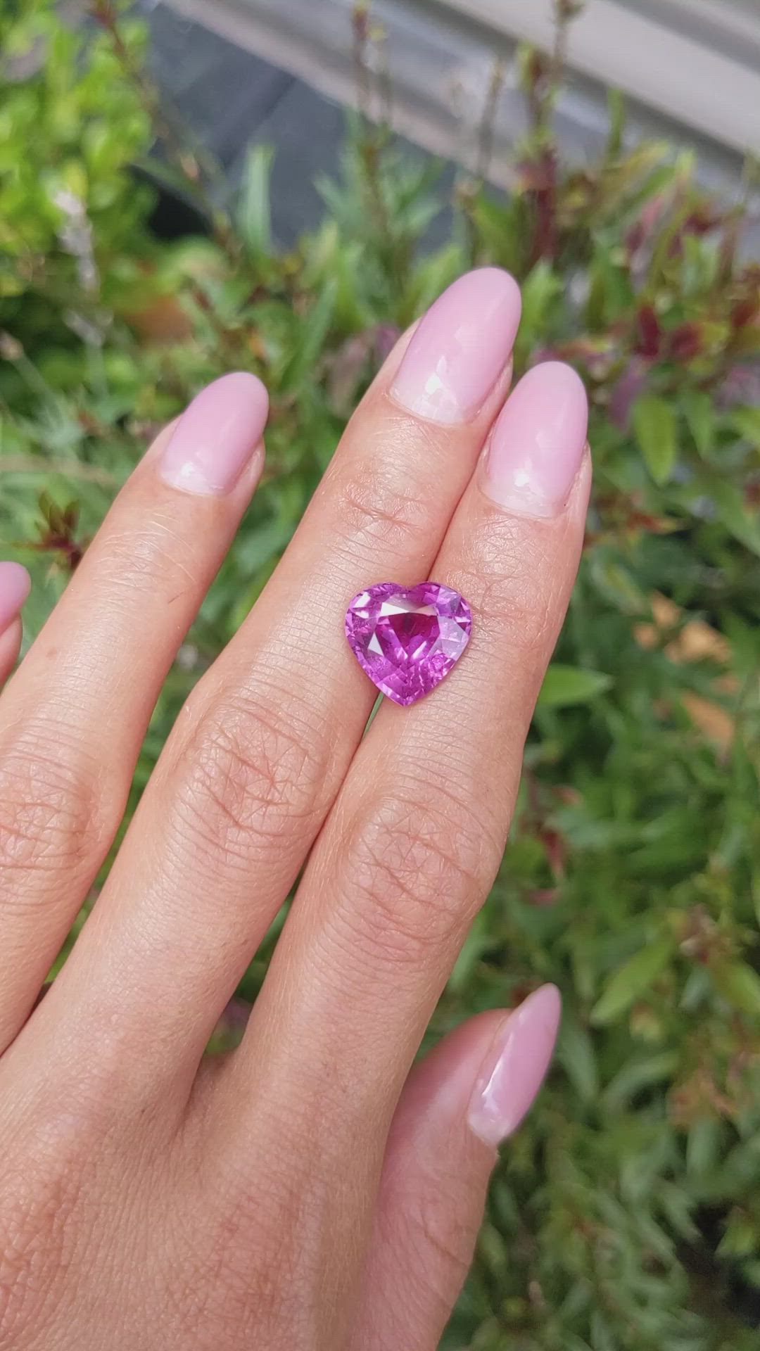 6.58 Ct. Pink Sapphire from Madagascar Size Video