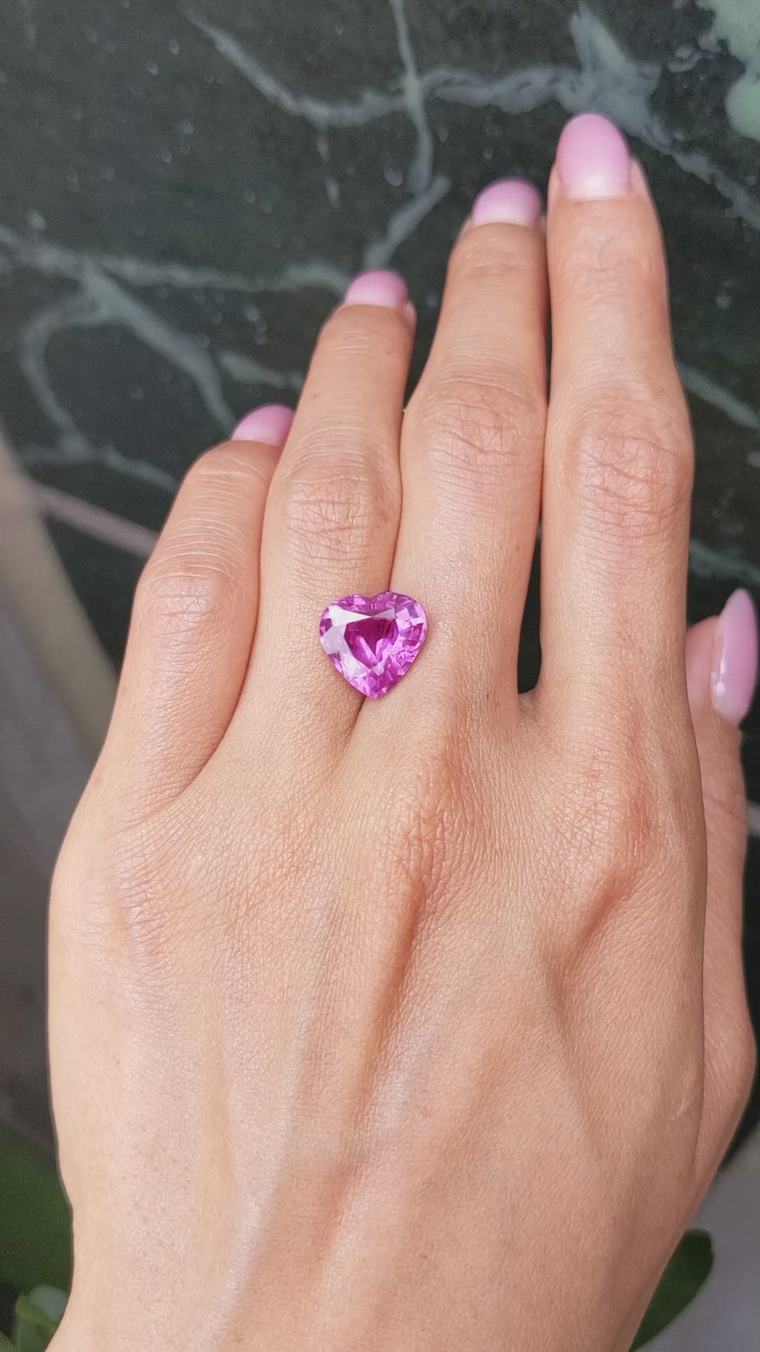 6.58 Ct. Pink Sapphire from Madagascar Size Video