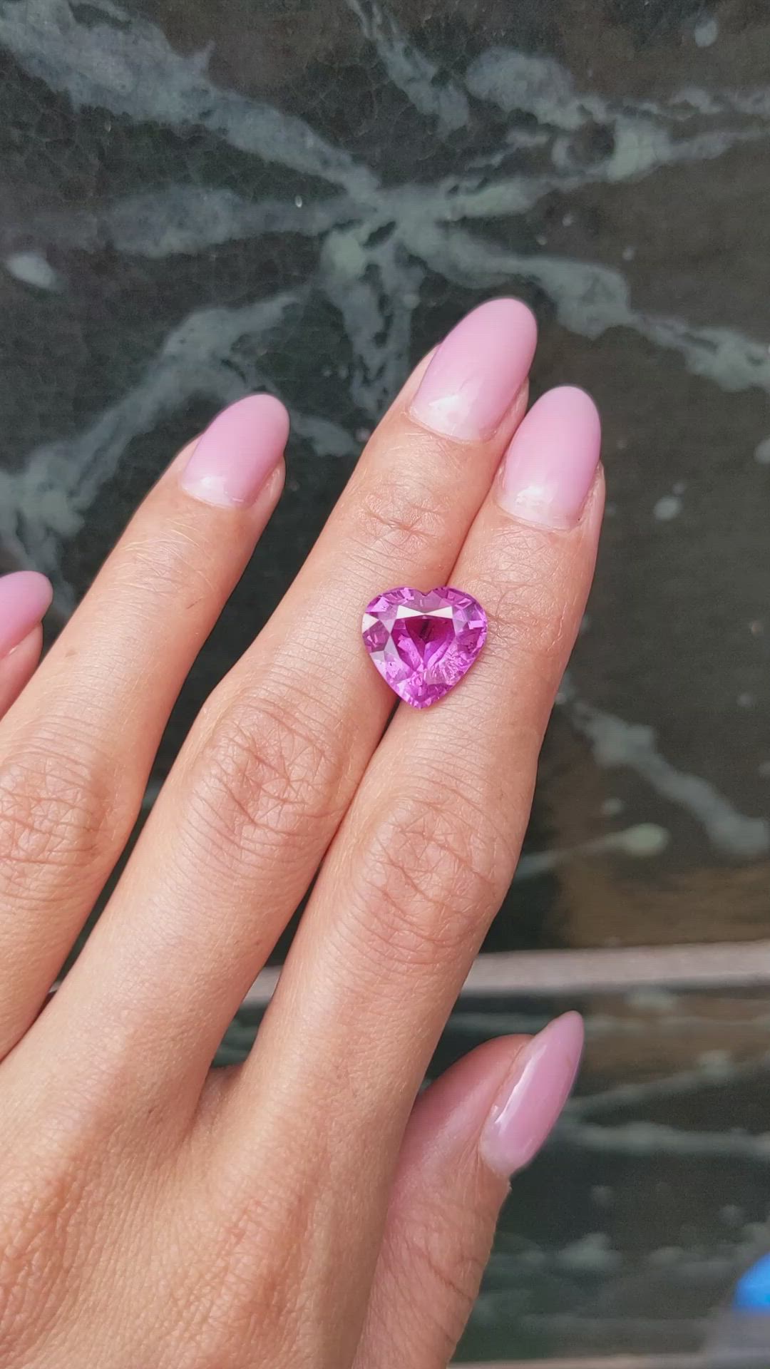 6.58 Ct. Pink Sapphire from Madagascar Size Video