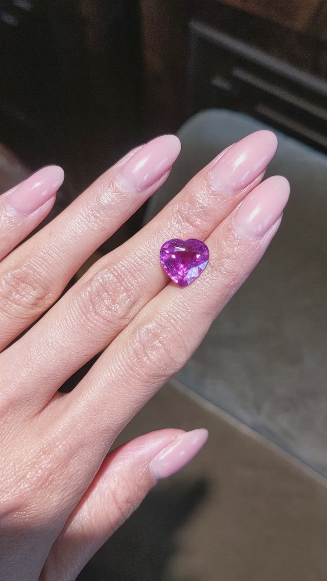 6.58 Ct. Pink Sapphire from Madagascar Size Video