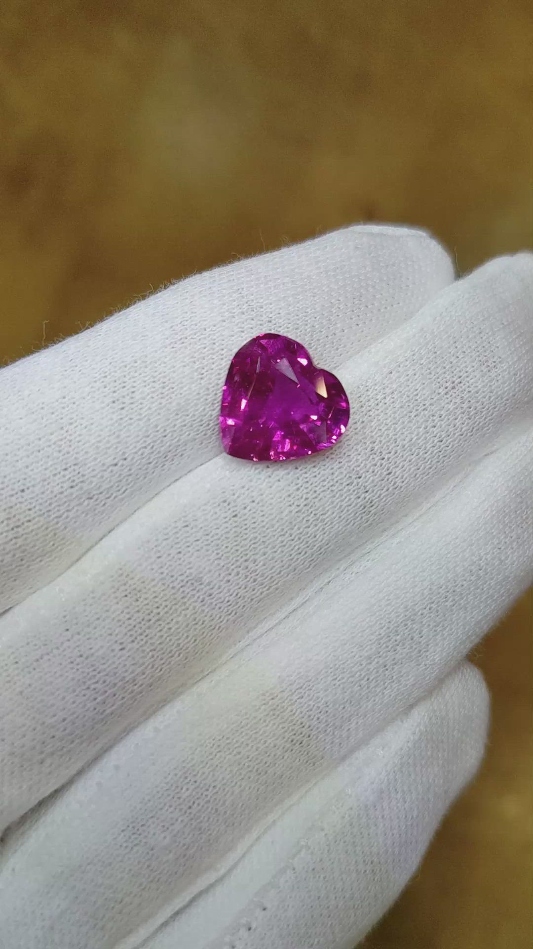 6.58 Ct. Pink Sapphire from Madagascar Size Video